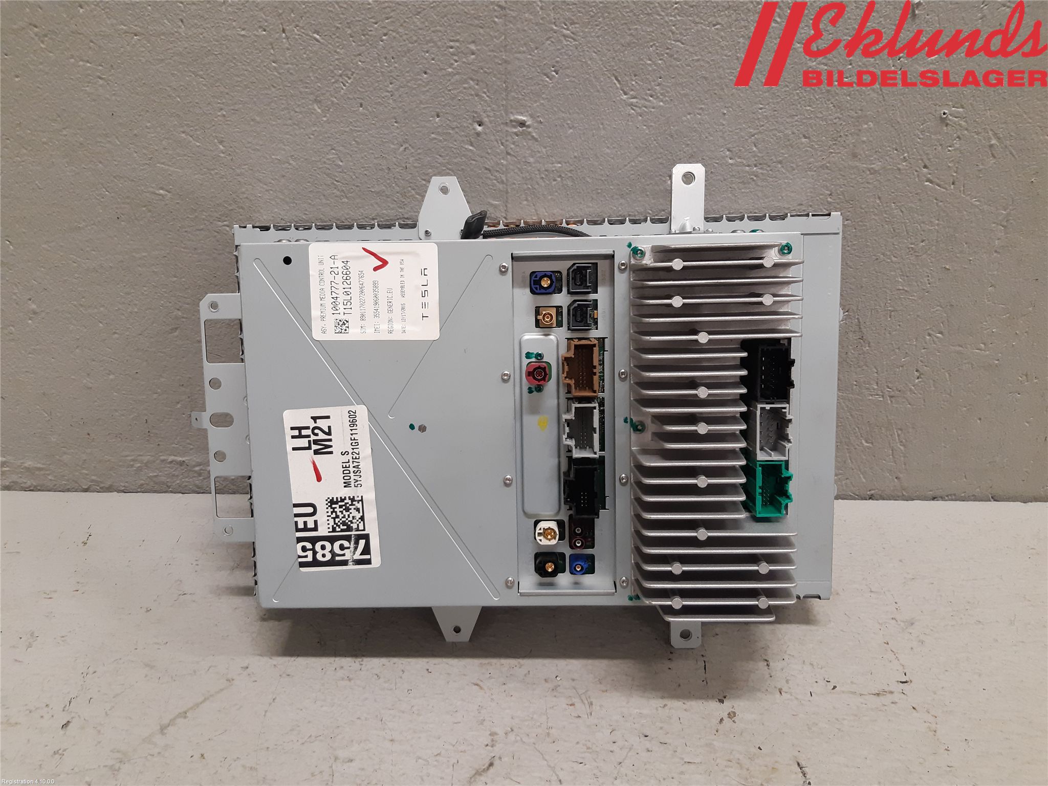 Tesla MODEL S 13- Multifunktionsdisplay