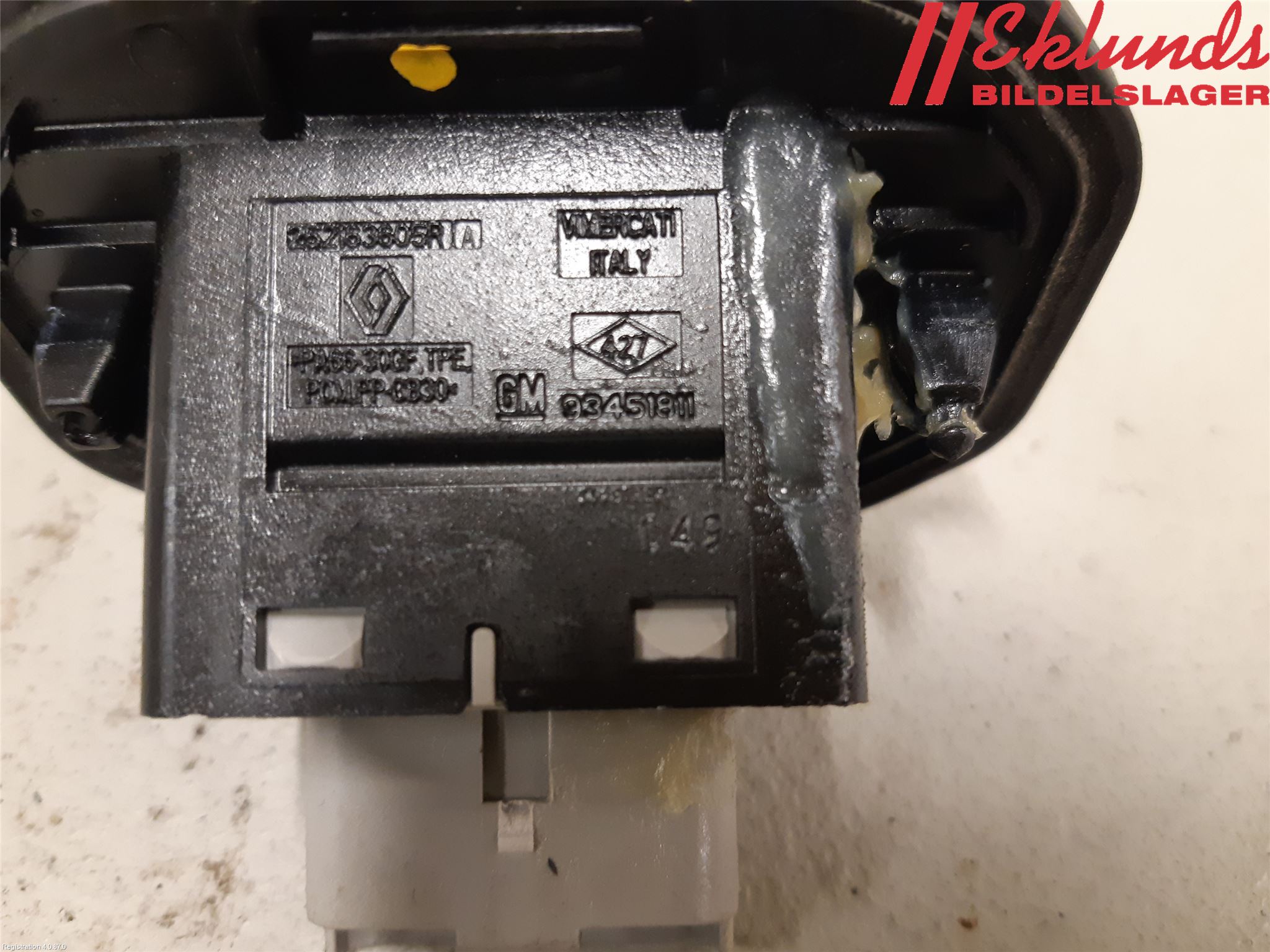 Opel VIVARO 15-19 Centrallåskontakt Vid Lås