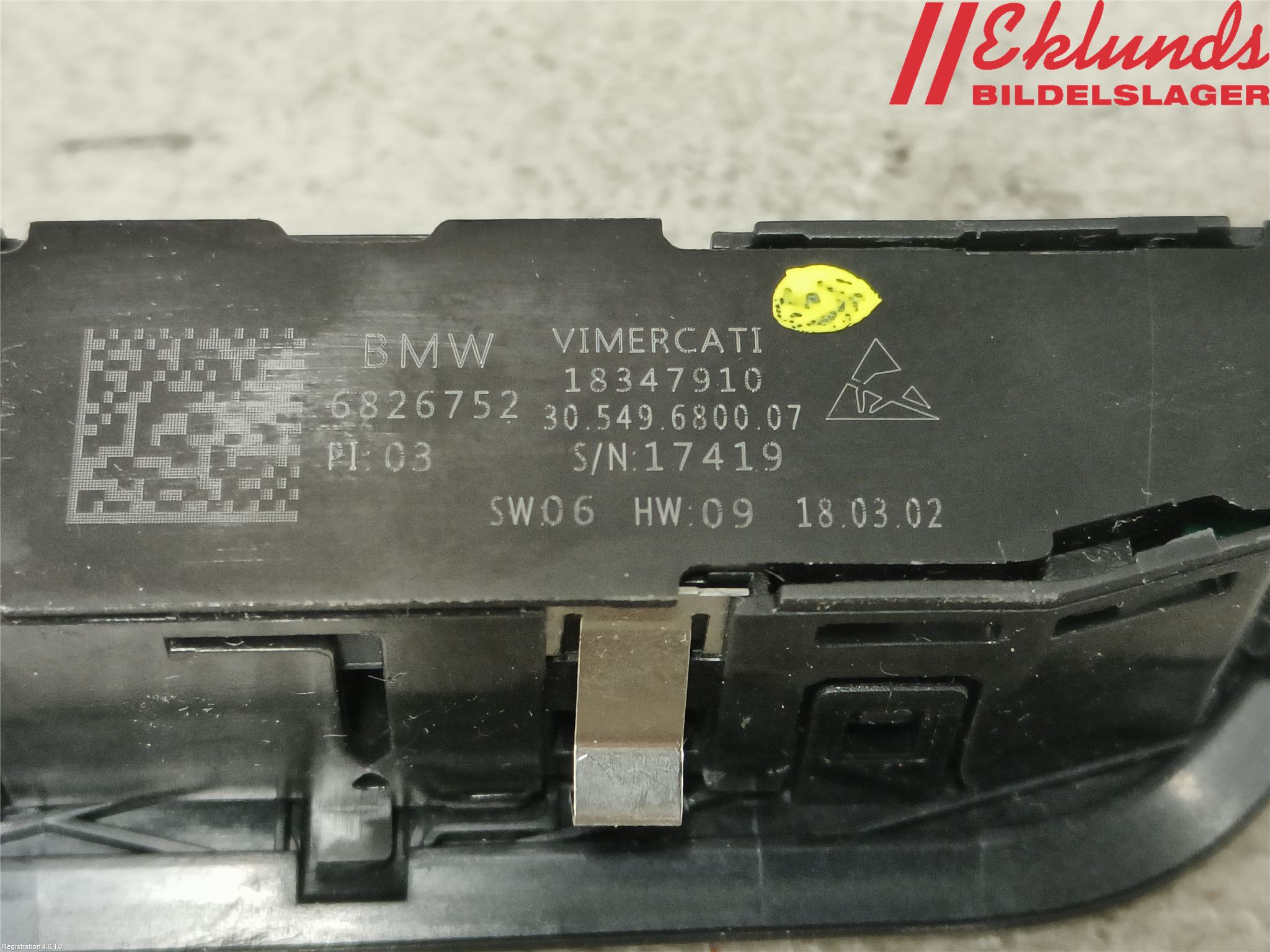 BMW 5 G30/G31/F90 17-23 Strömställare Stolregler