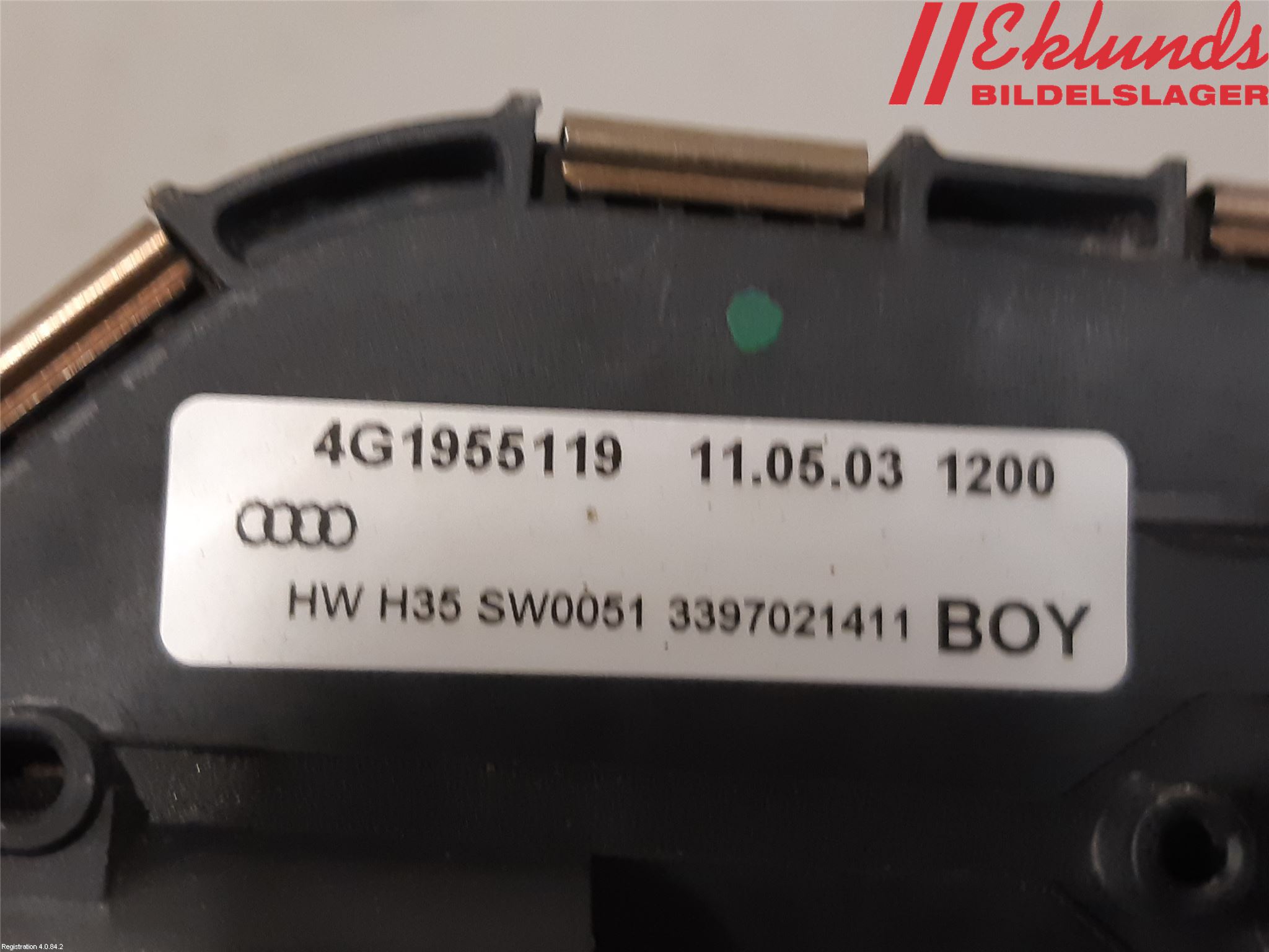 Audi A7/S7 4G 11-17 Torkarmotor Vindruta