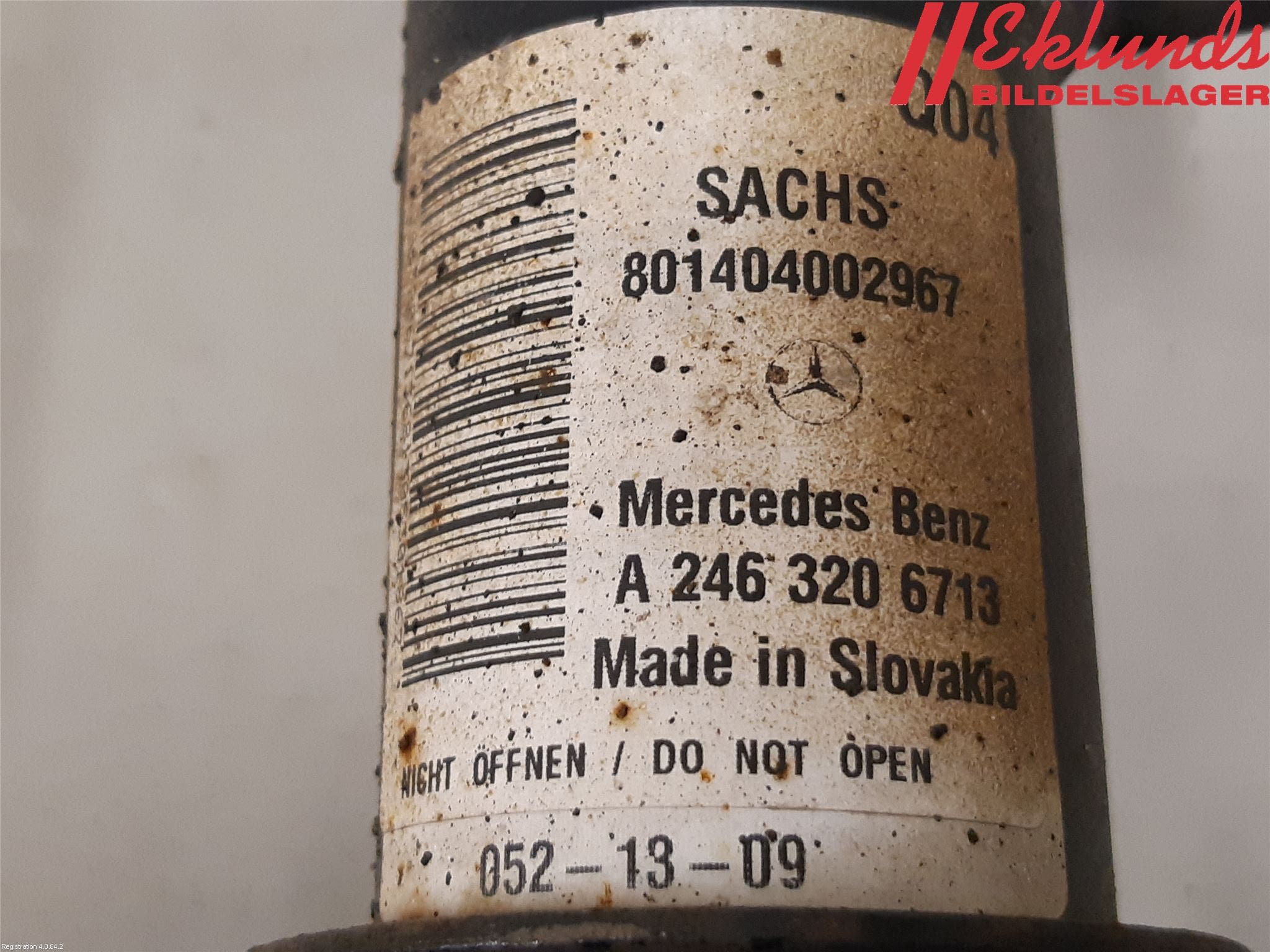 Mercedes-Benz MB B-KLASS (W246/W242) 12-19 Fjäderben Fram Vänster