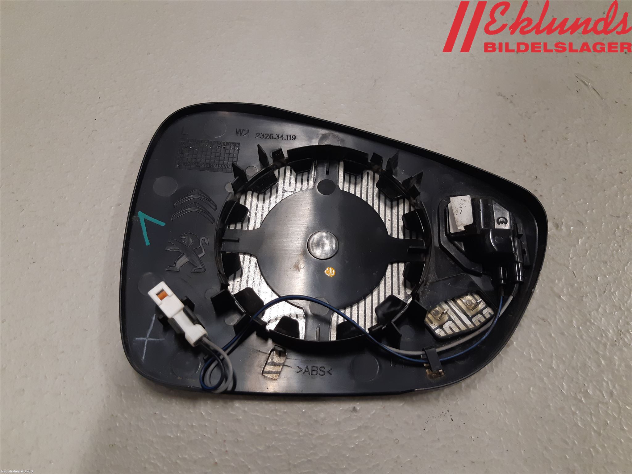 Peugeot 508 11-18 Spegelglas Vä