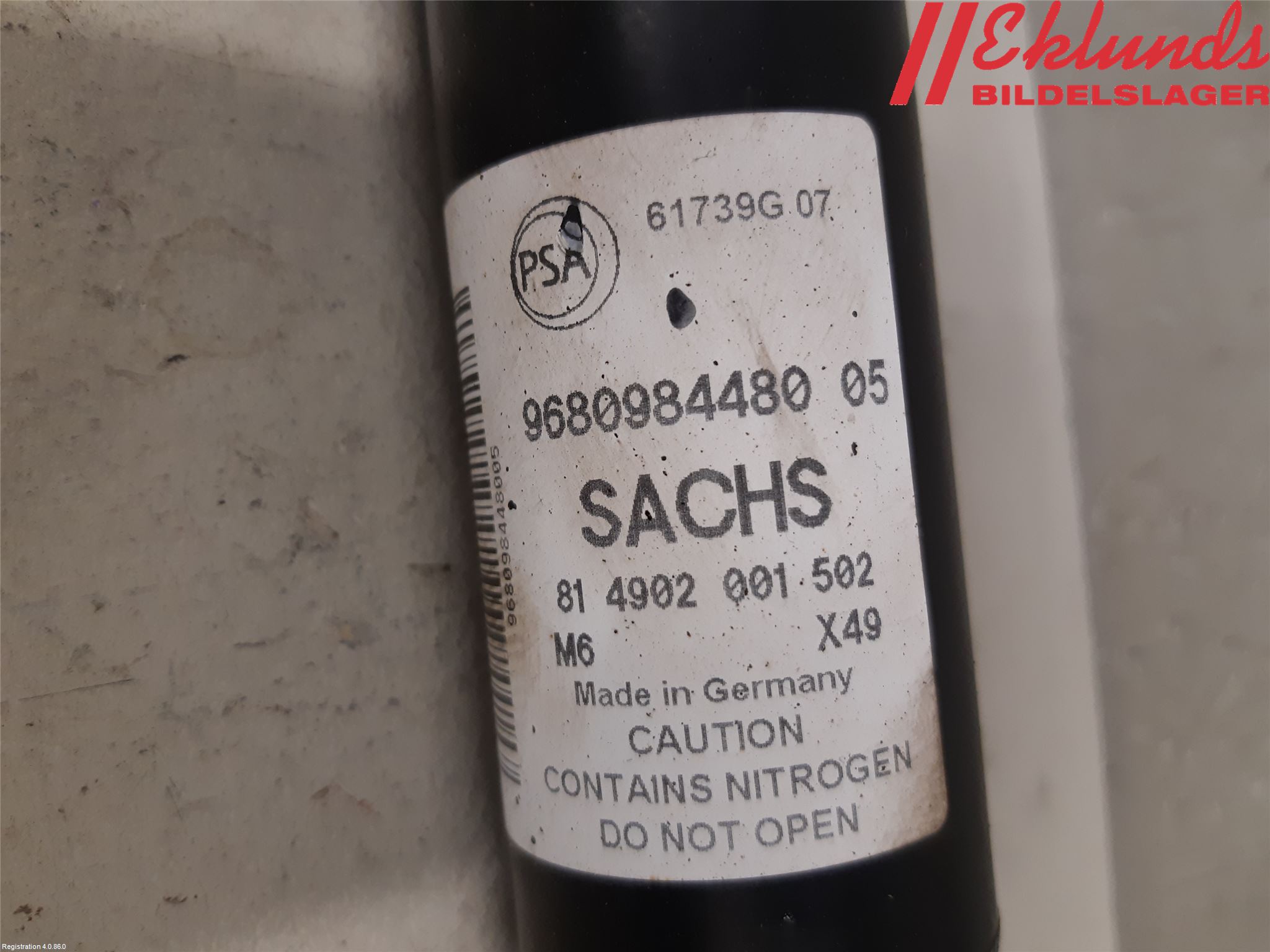 Peugeot PARTNER 16-18 Stötdämpare Bak