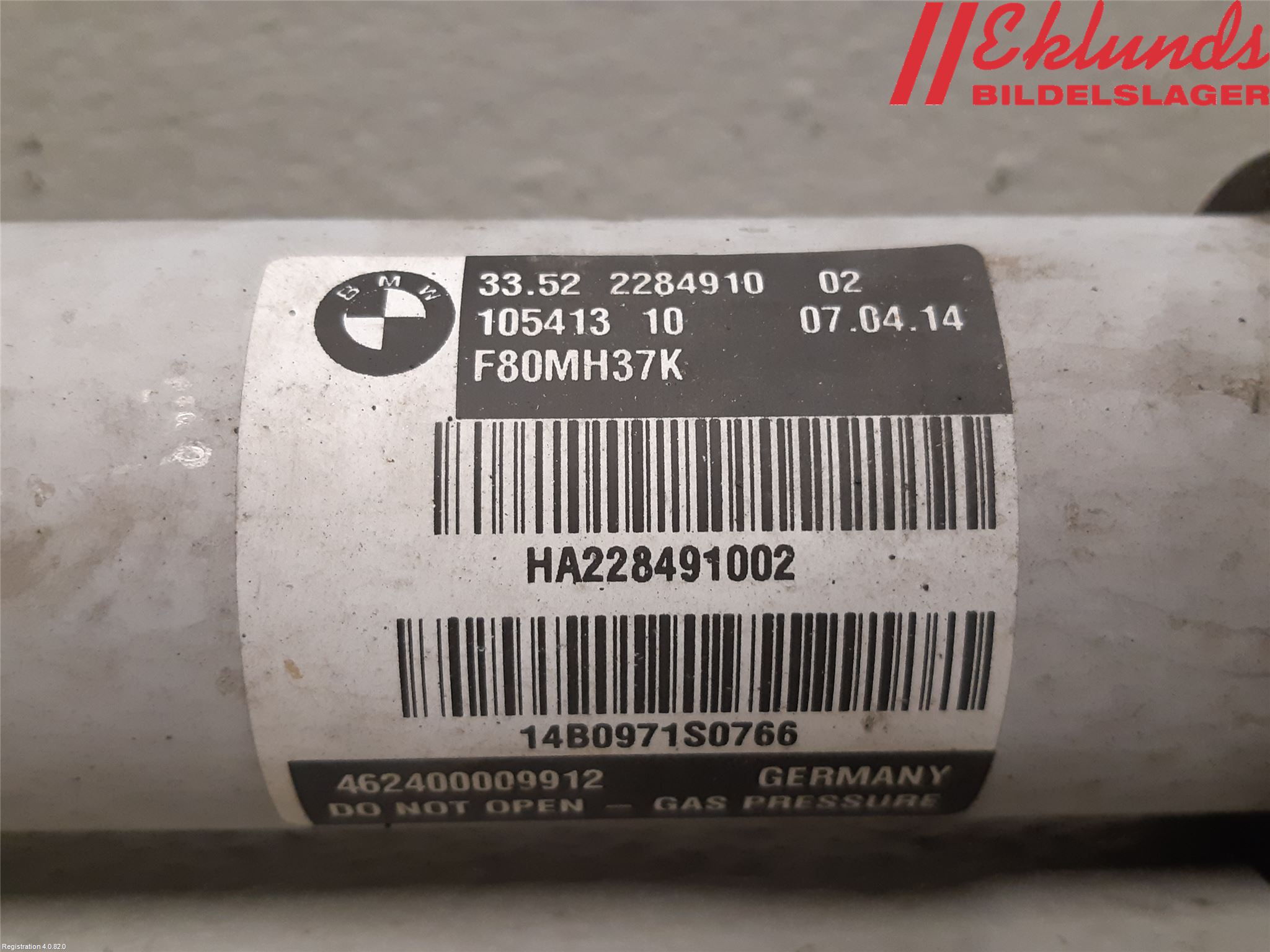 BMW 4 F32/F33/F82/F83 13-20 Stötdämpare Bak