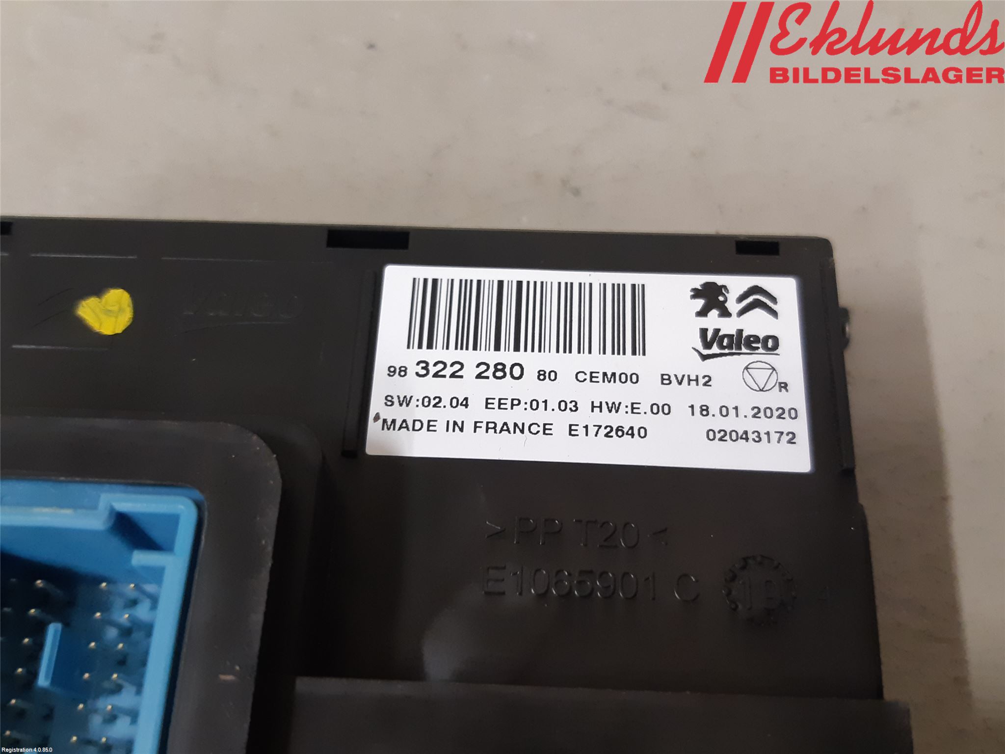 Peugeot PARTNER/E-PARTNER 19- Styrenhet CupEvärme