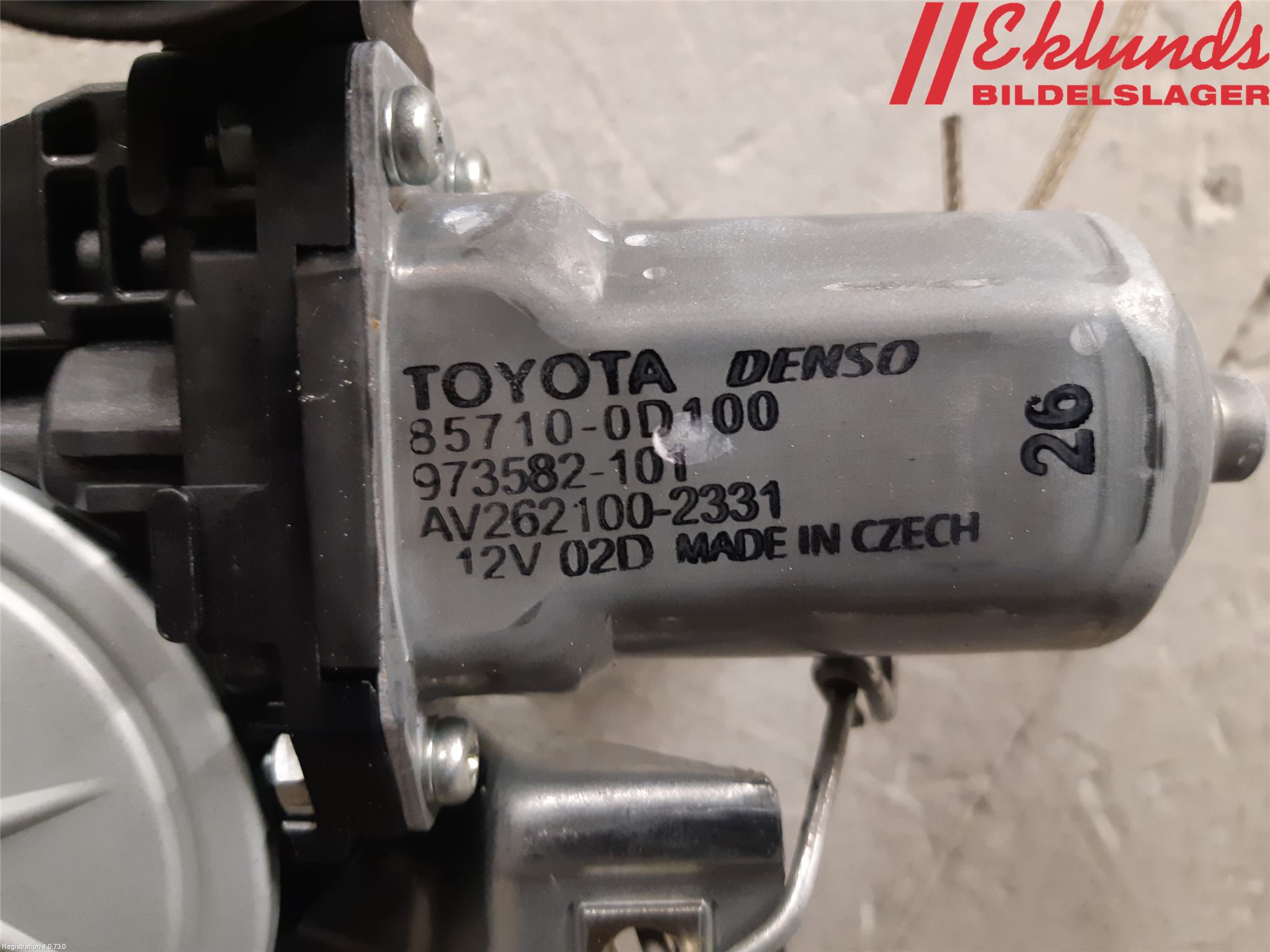 Toyota YARIS XP130 15-20 Fönsterhiss El Kompl