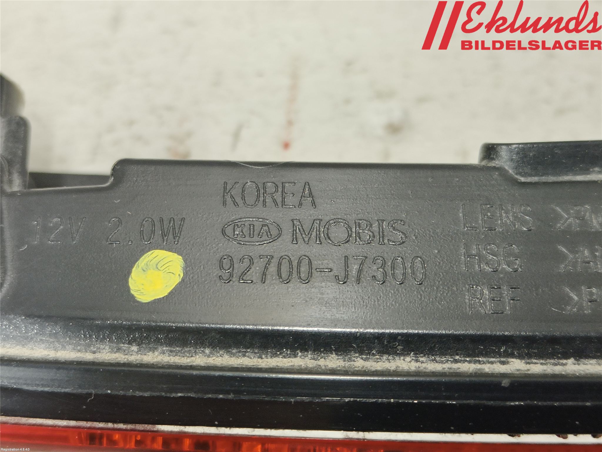 Kia XCEED 19- Bromsljus Bakruta