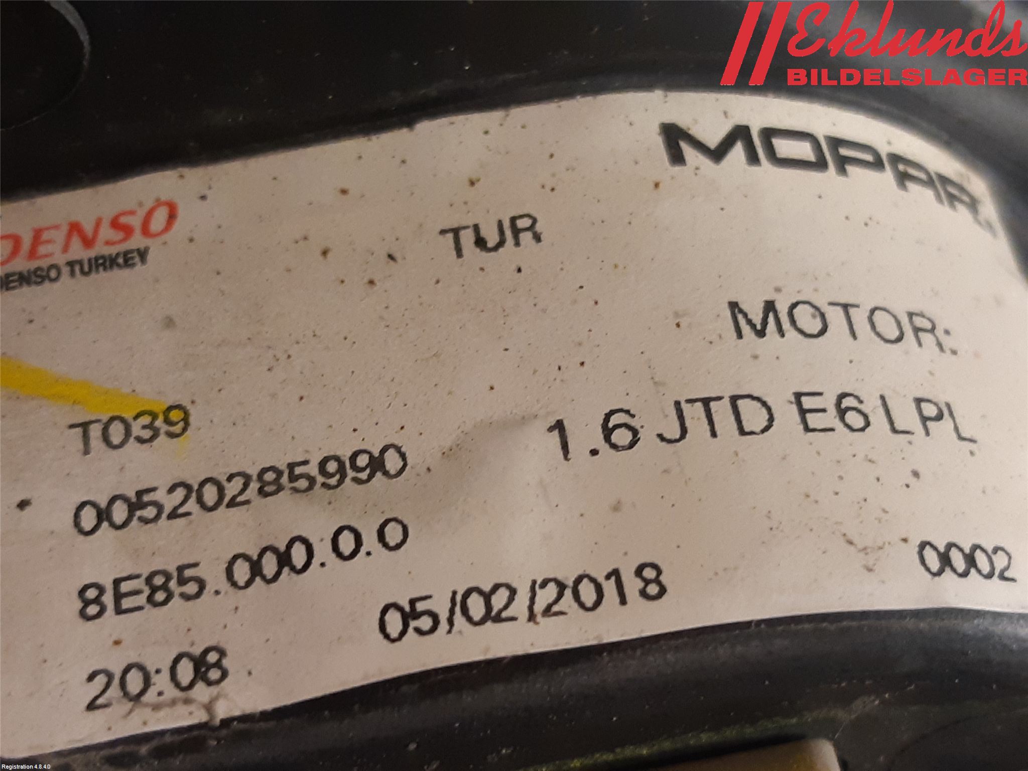 Fiat DOBLO CARGO Kylfläkt El