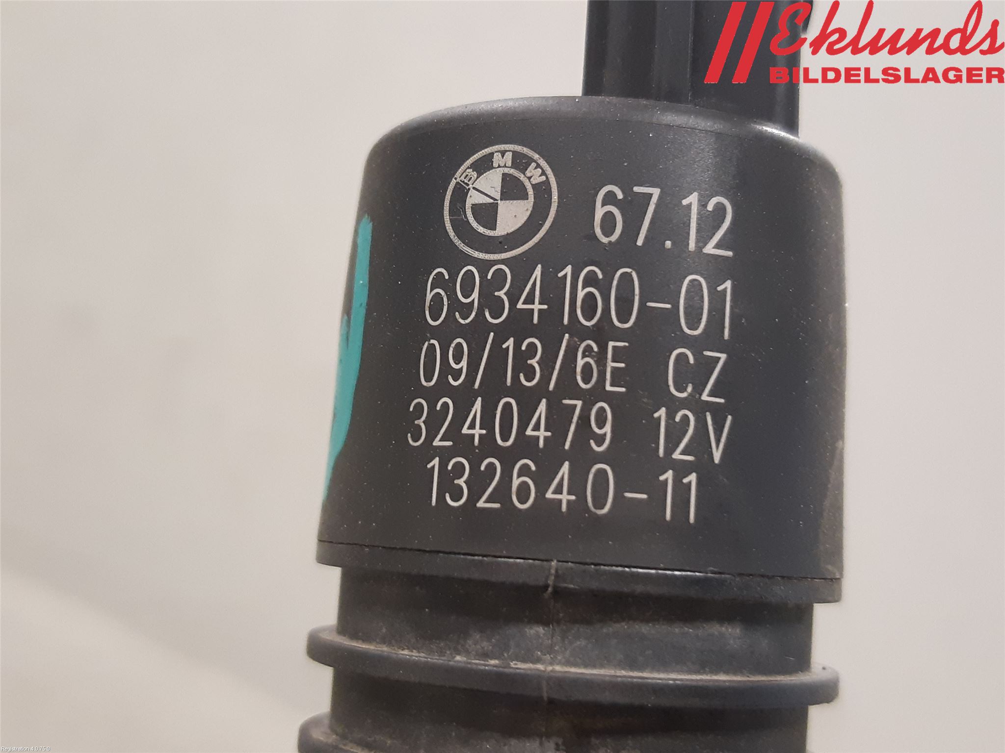 BMW 5 F10/F11/F18 09-17 Spolarpump Vindruta