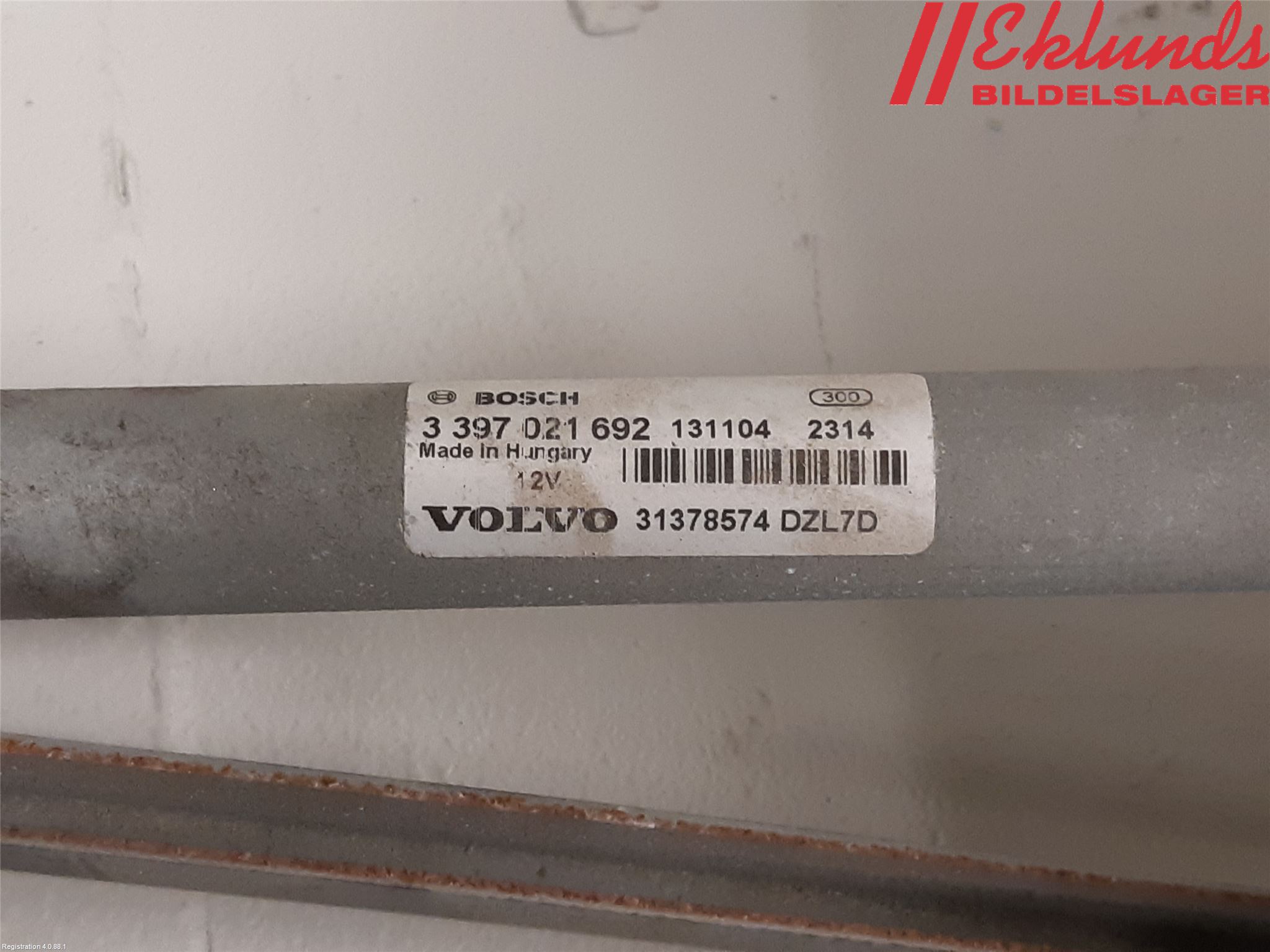Volvo V40 12-19 Torkarmekanism Vindruta
