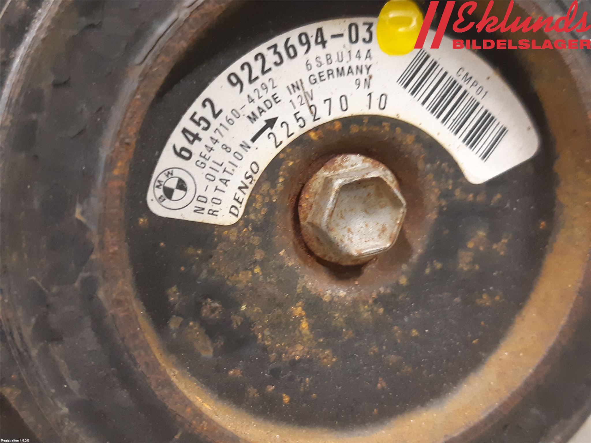BMW 5 F10/F11/F18 09-17 Ac Kompressor