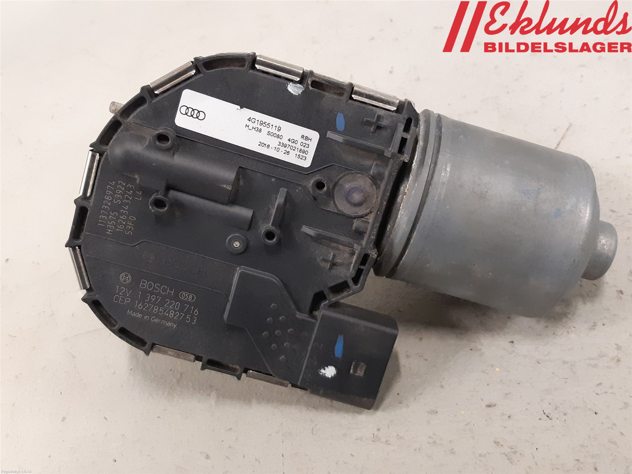 Audi A6/S6 4G 11-18 Torkarmotor Vindruta