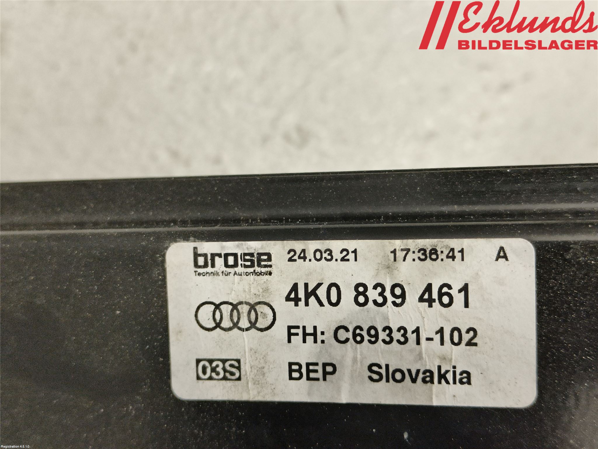 Audi A6 F2/C8 19- Fönsterhiss El Kompl