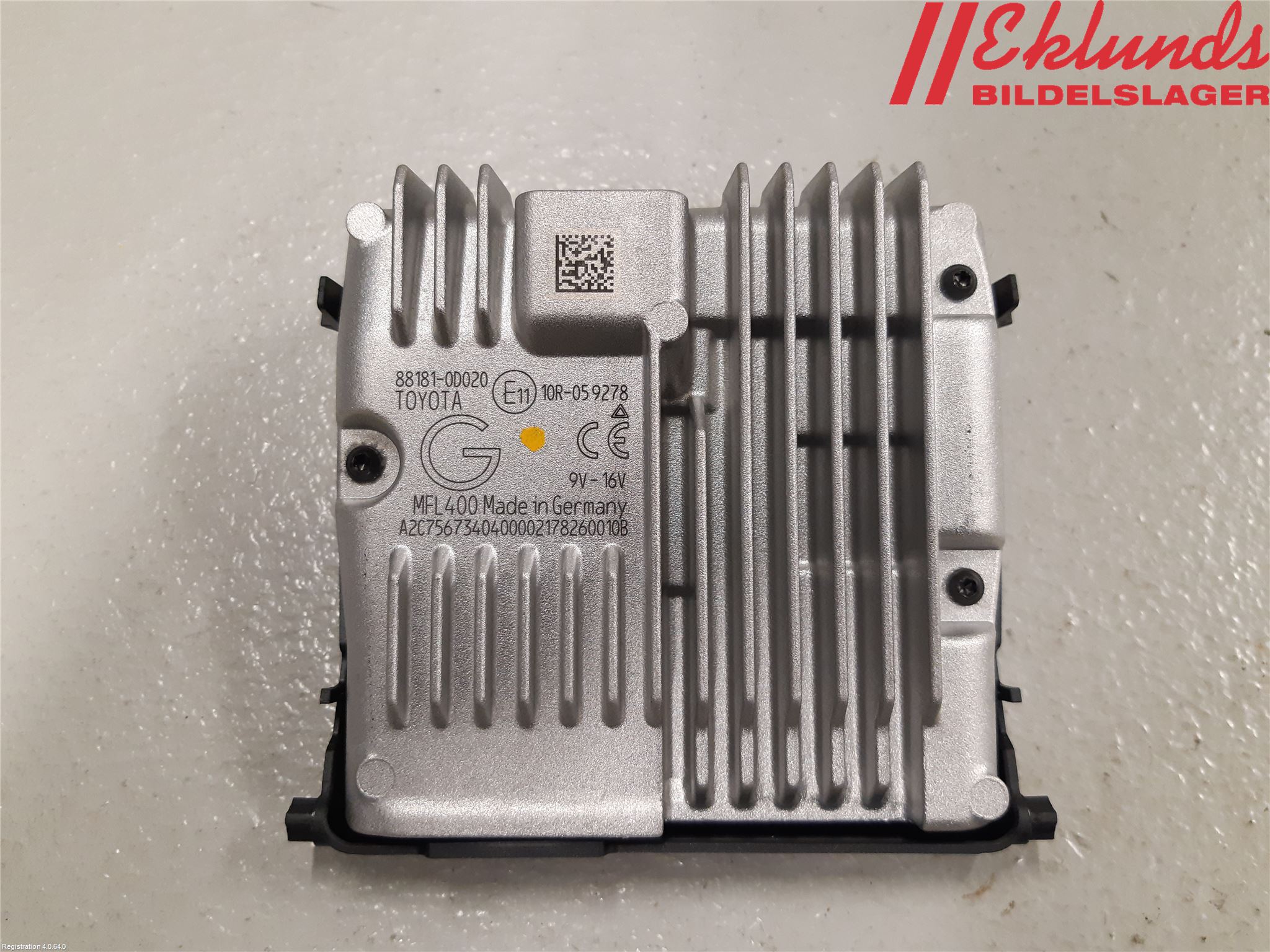 Toyota YARIS XP130 15-20 Sensor Aktivt Kollisionsskydd