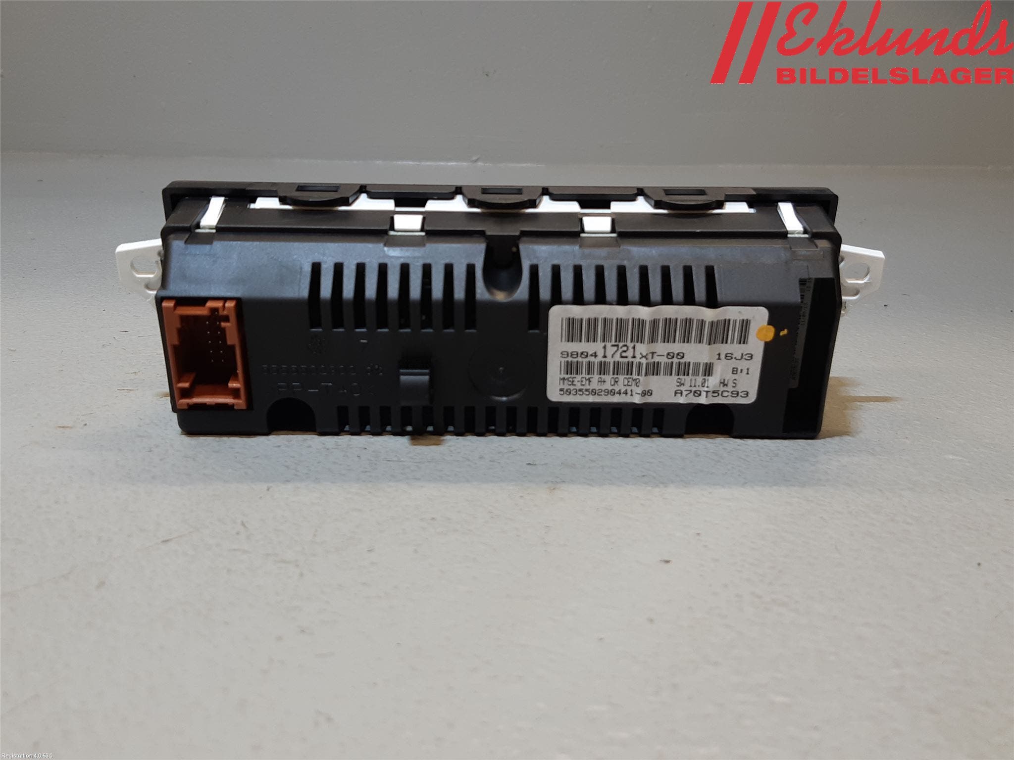 Citroen DS3 Kontrolldisplay