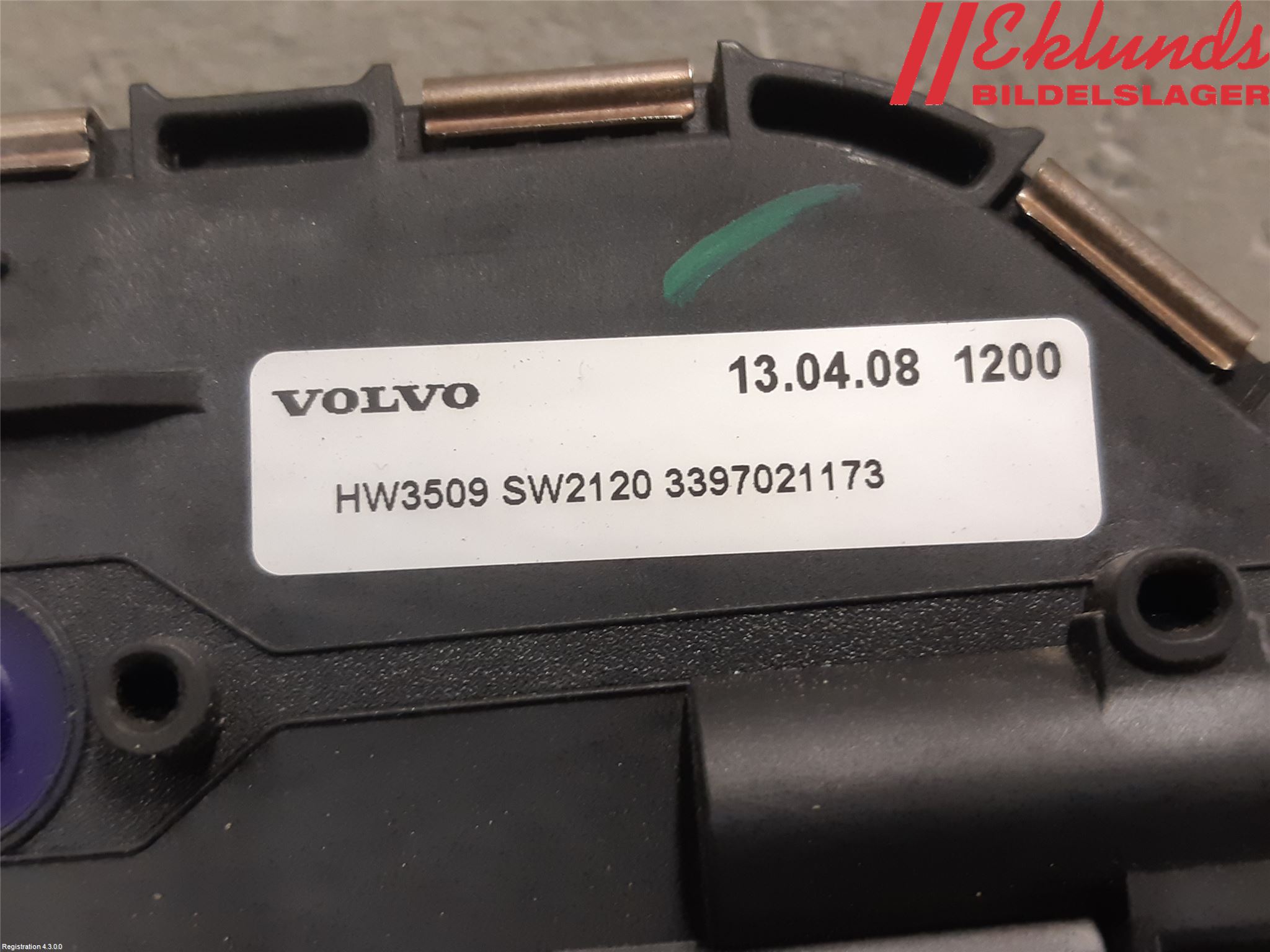 Volvo V60 11-13 Torkarmotor Vindruta