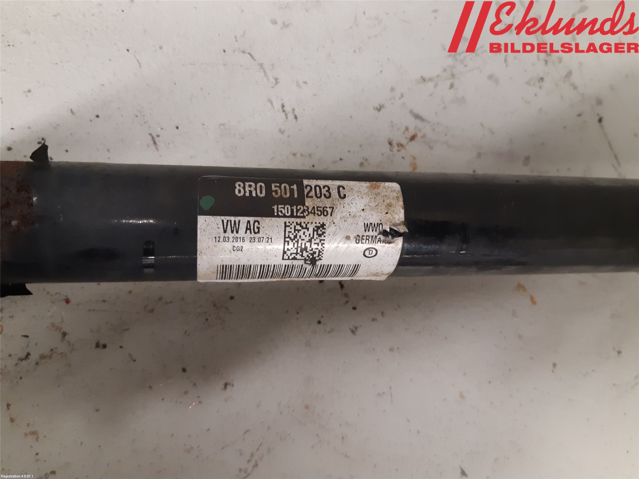 Audi A7/S7 4G 11-17 Drivaxel Bak Vänster