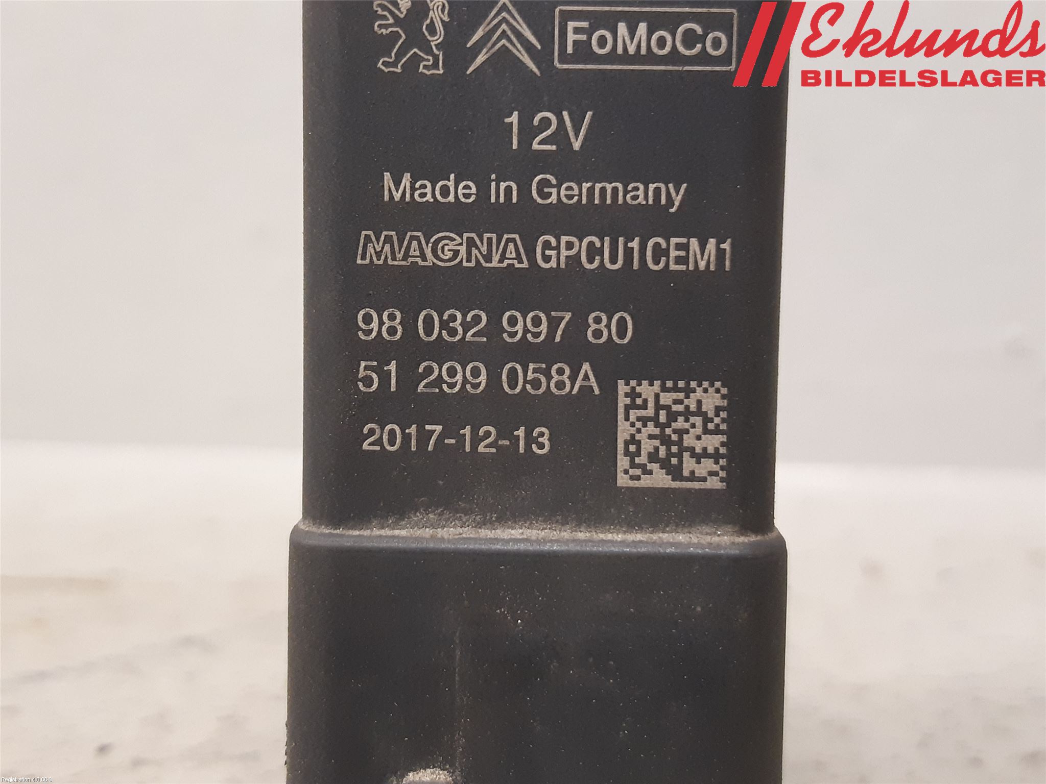 Peugeot PARTNER 16-18 Relä Glödning Diesel