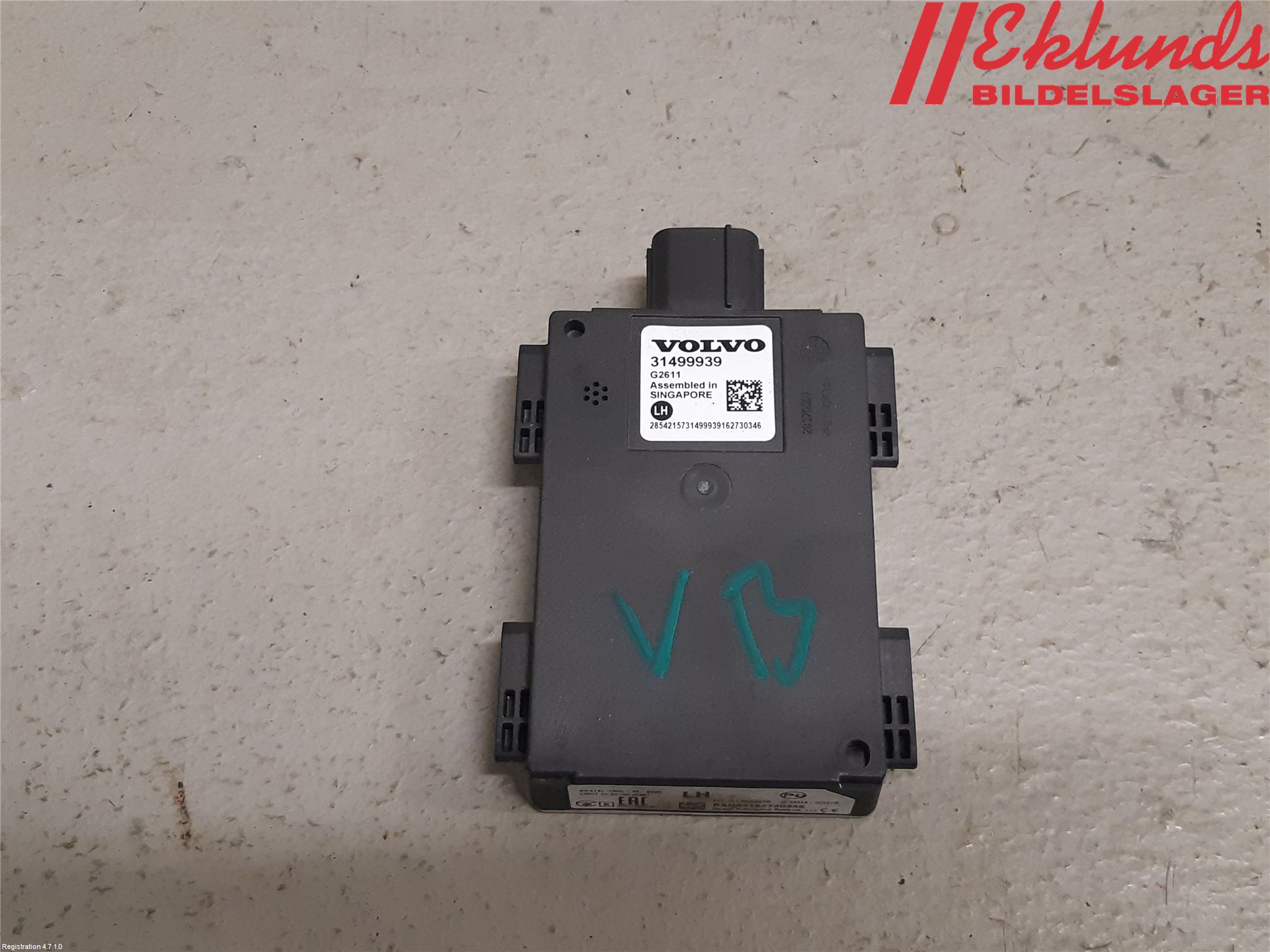 Volvo XC90/RECHARGE 16- Sensor Aktivt Kollisionsskydd