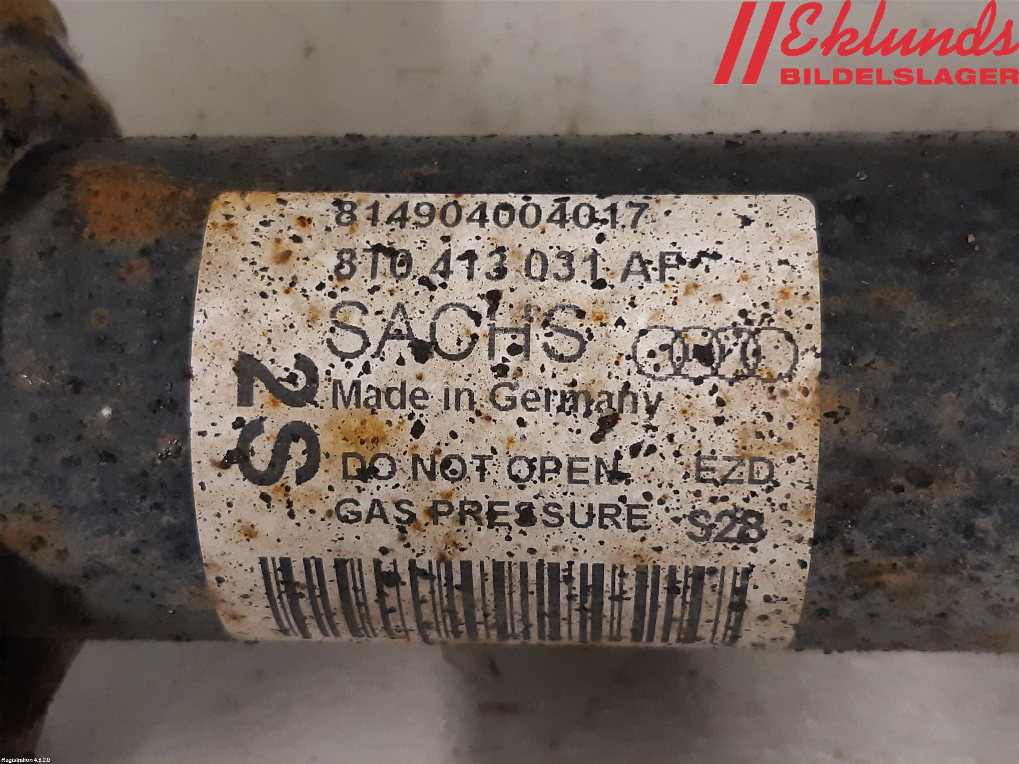 Audi A4/S4 08-11 Fjäderben Fram Vänster