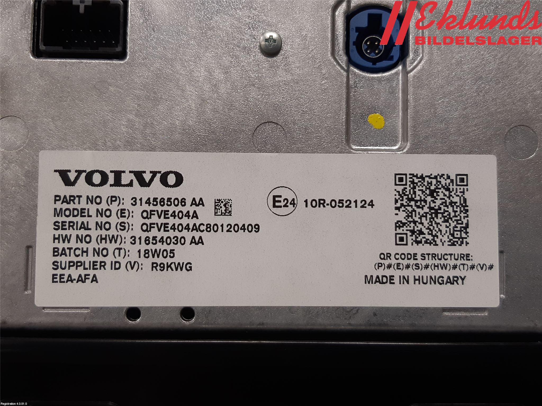 Volvo XC60 18- Bildskärm