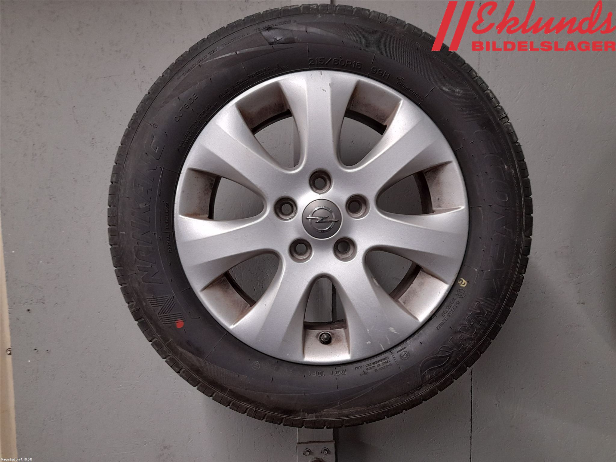 Opel ASTRA J 10-15 Sommardäck Alumfälg 4St