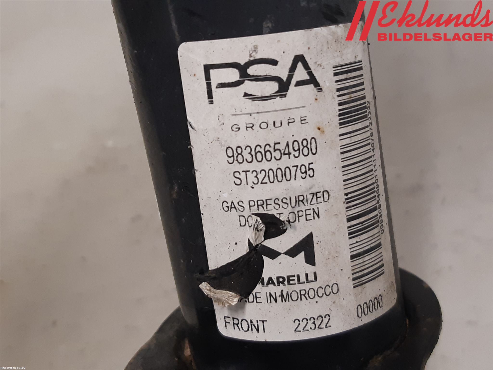 Peugeot 2008/E-2008 20- Fjäderben Fram Vänster