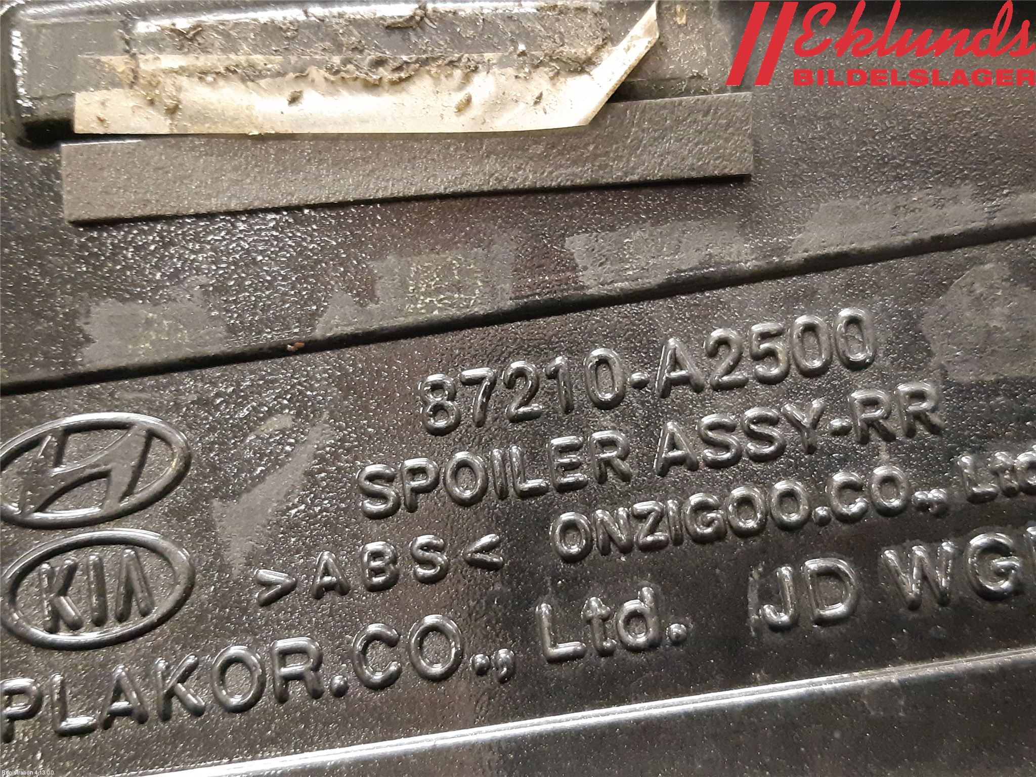 Kia CEED 12-18 Spoiler Baklucka