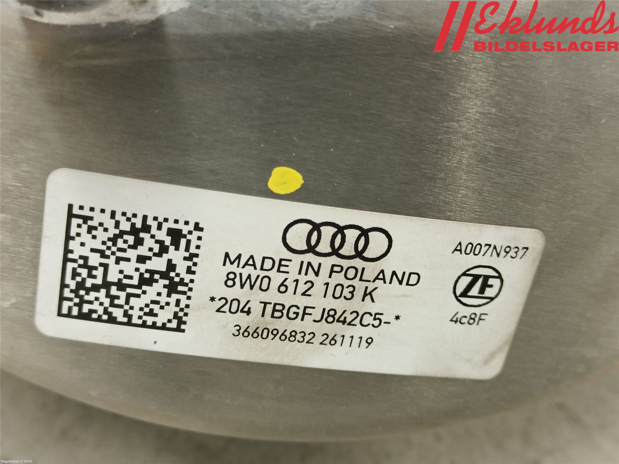 Audi A4/S4 B9 20- Bromsservo