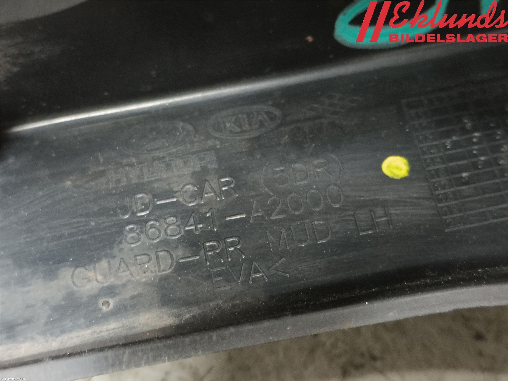 Kia CEED 12-18 Stänkskydd