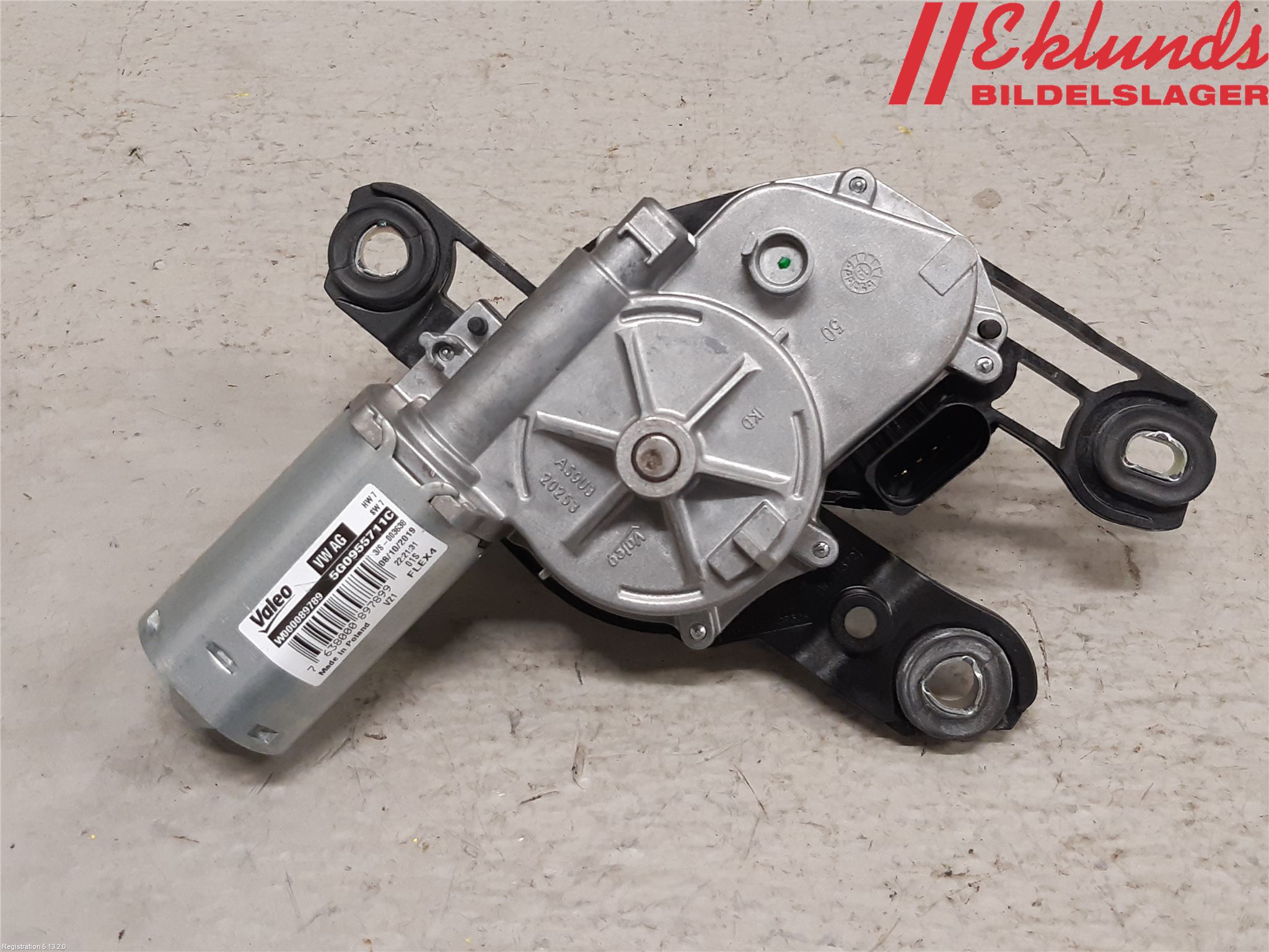 Volkswagen VW GOLF / E-GOLF VII 13-20 Torkarmotor Baklucka
