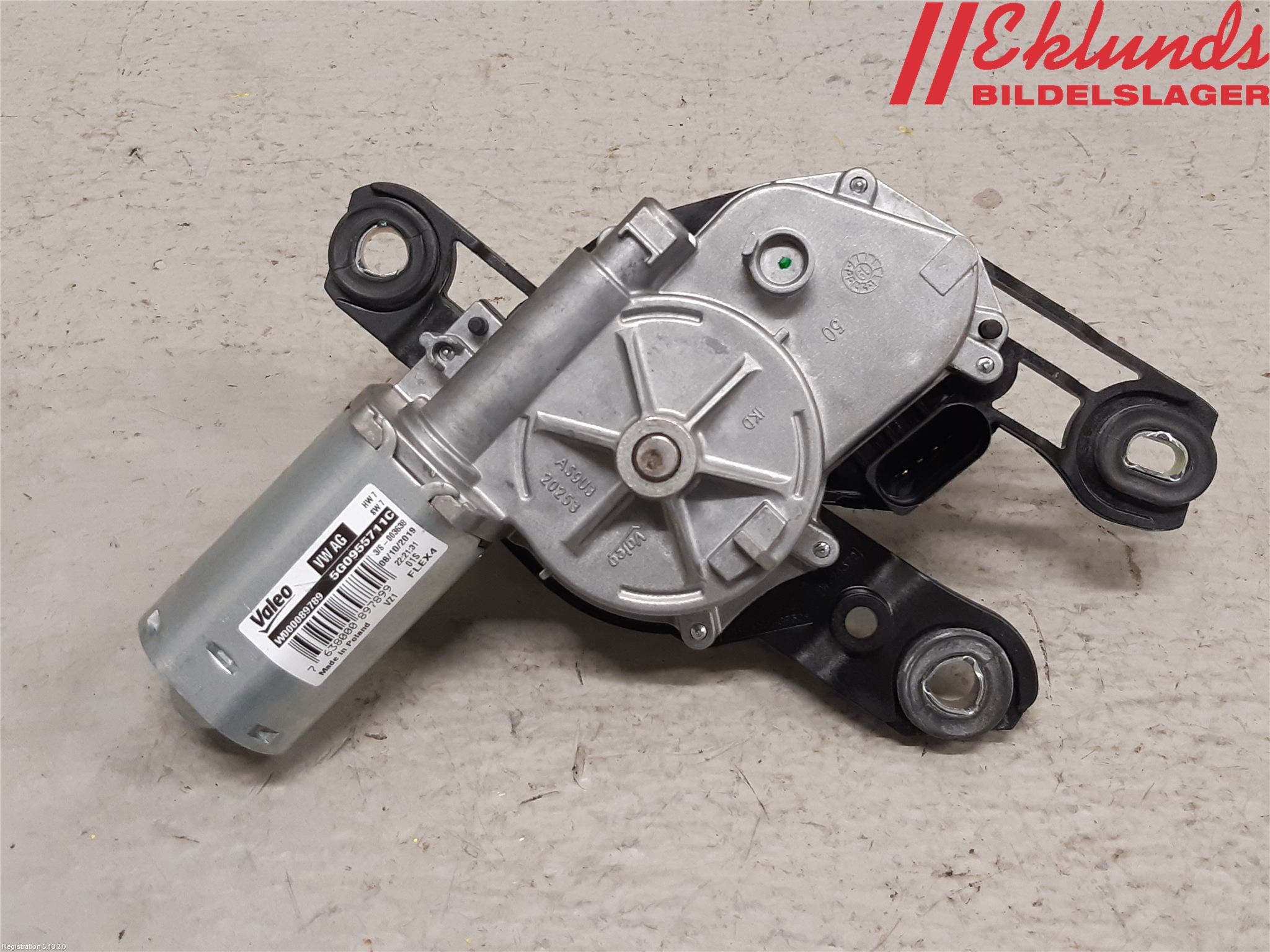 Volkswagen VW GOLF / E-GOLF VII 13-20 Torkarmotor Baklucka