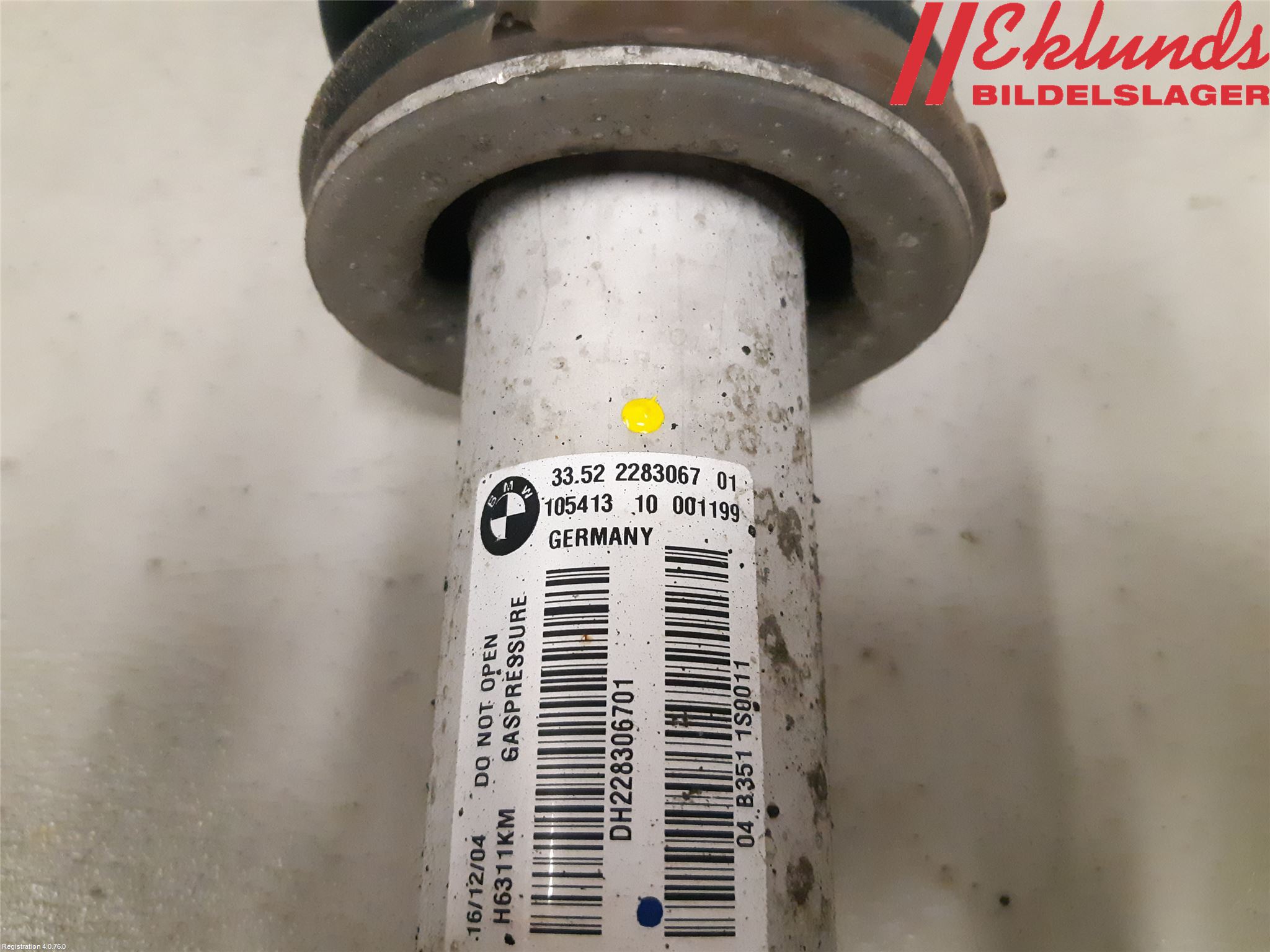 BMW 6 E63/64    02-10 Fjäderben Bak Vänster