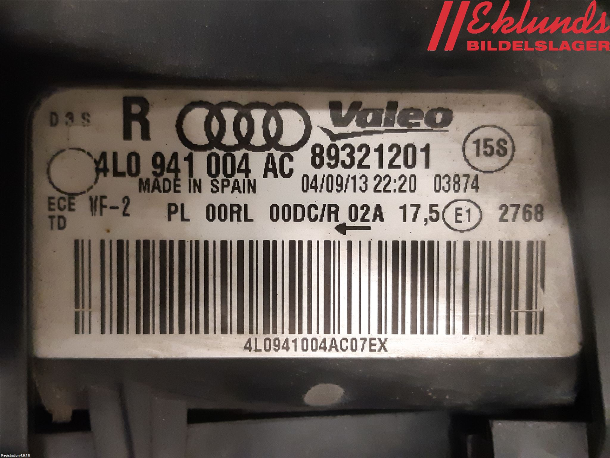 Audi Q7/SQ7 Strålkastare Höger