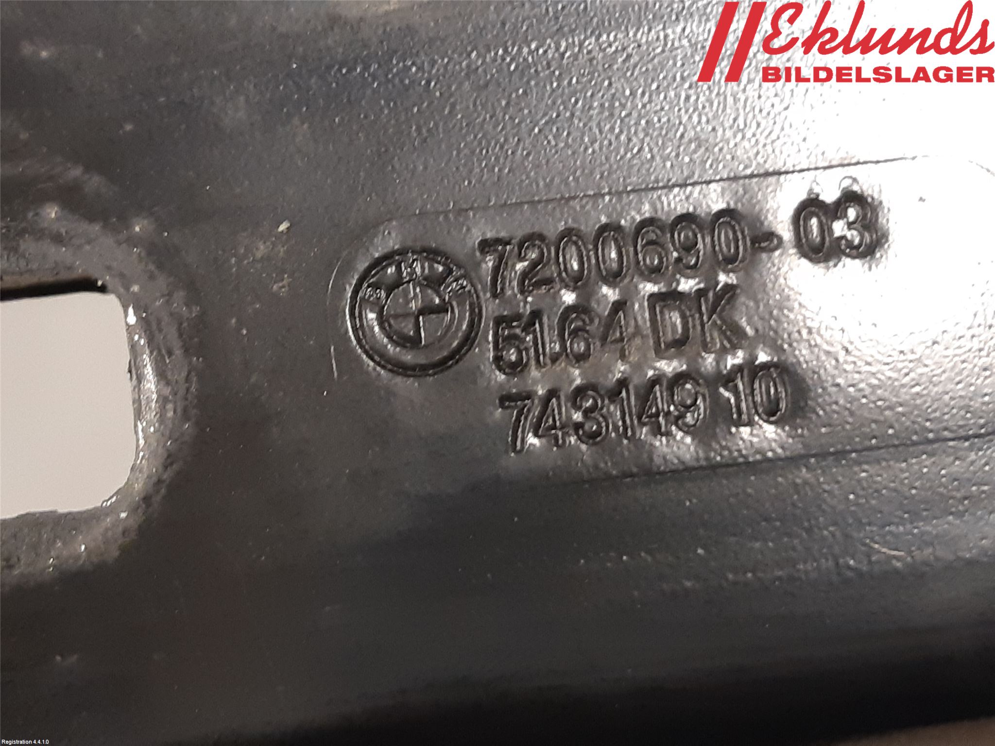 BMW 5 F10/F11/F18 09-17 Frontplåt