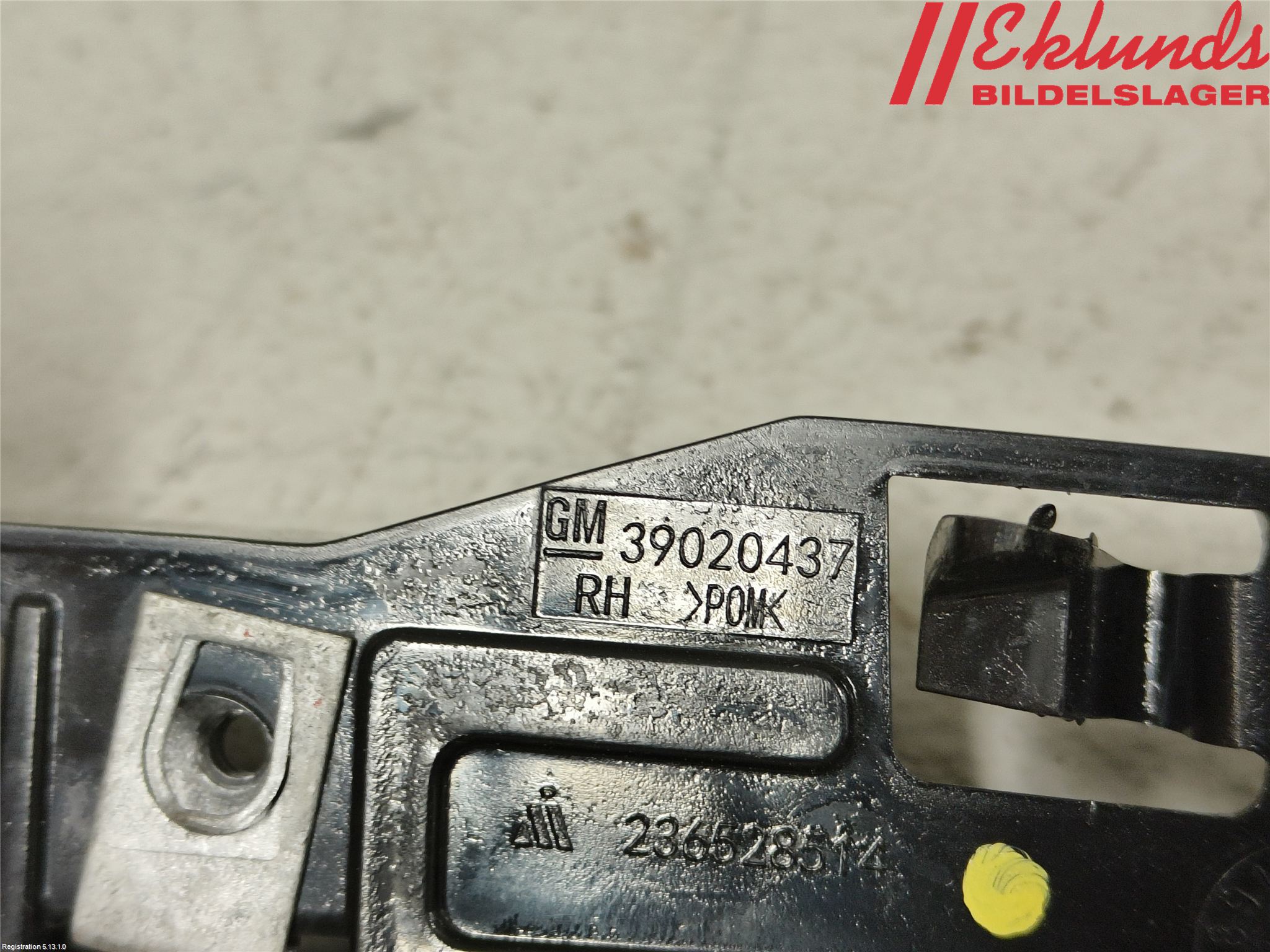 Opel ASTRA K 16-22 Stötfångarfäste Fram Hö