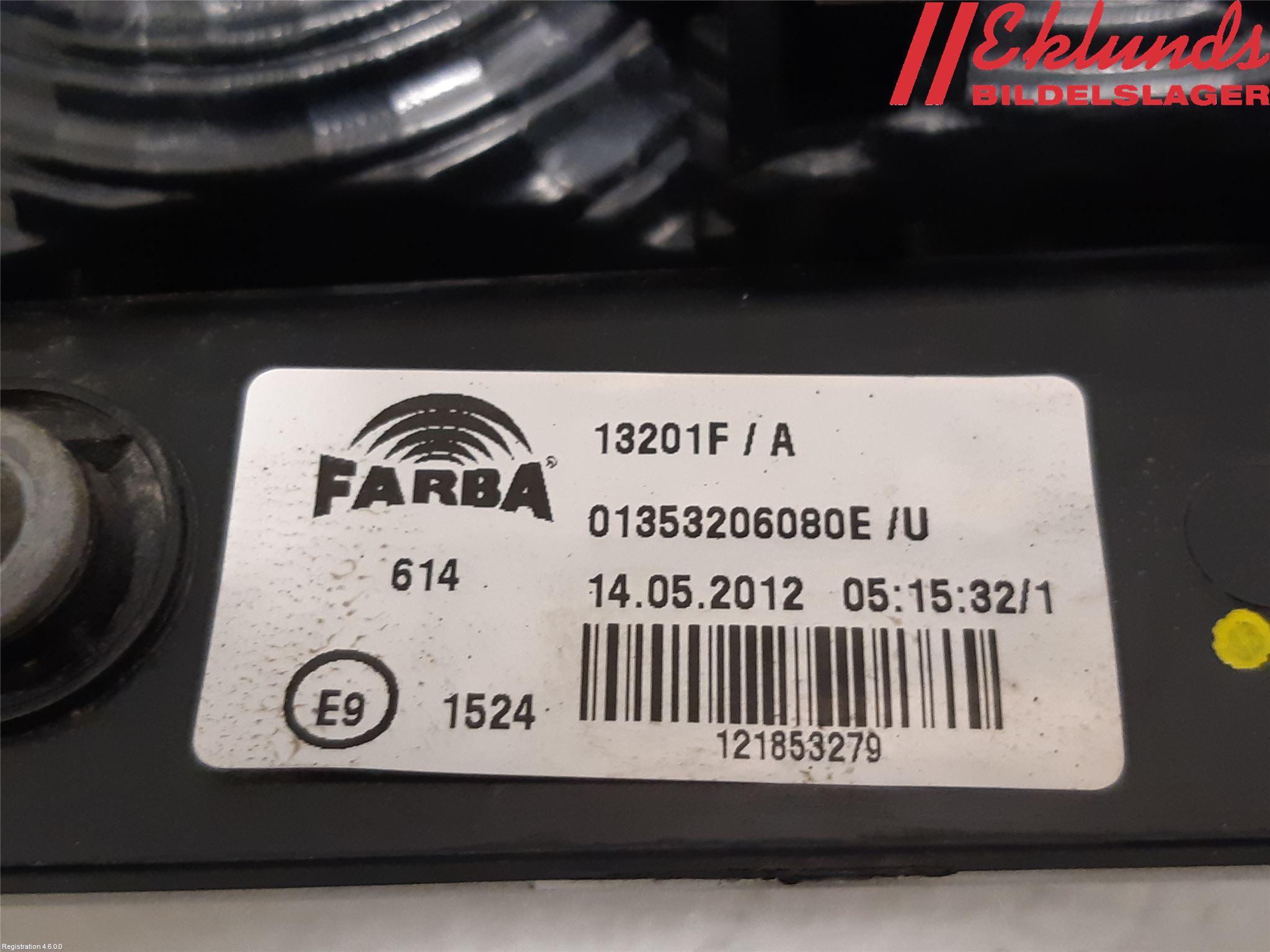 Citroen NEMO Bakljus Vänster