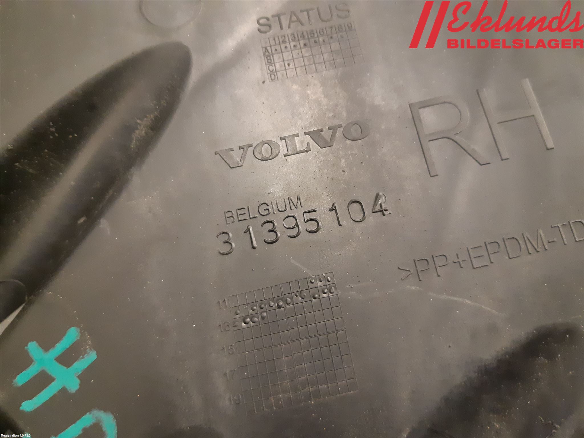 Volvo V40 12-19 Stötfångarfäste Bak Hö