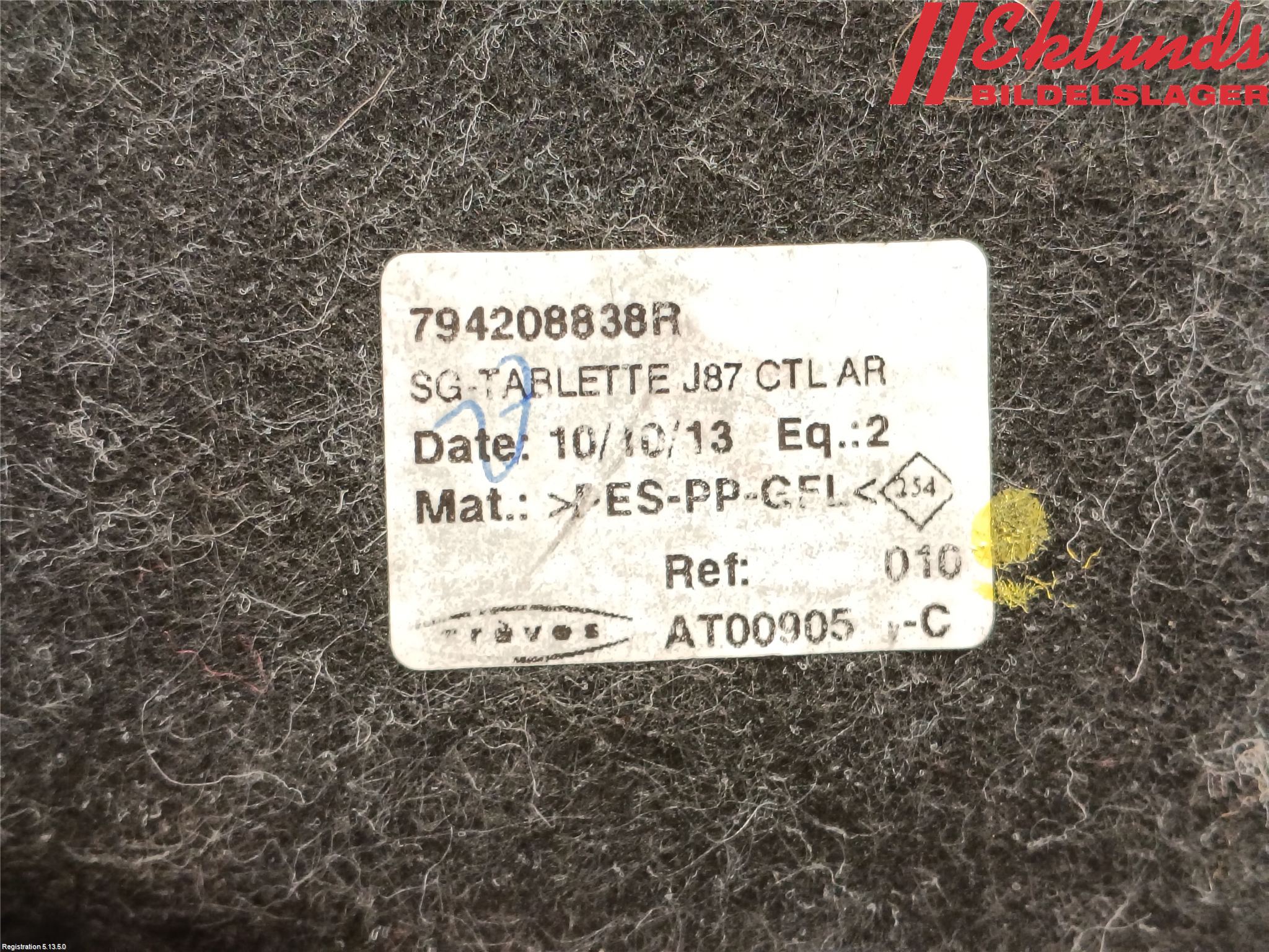 Renault CAPTUR 13-19 Hatthylla