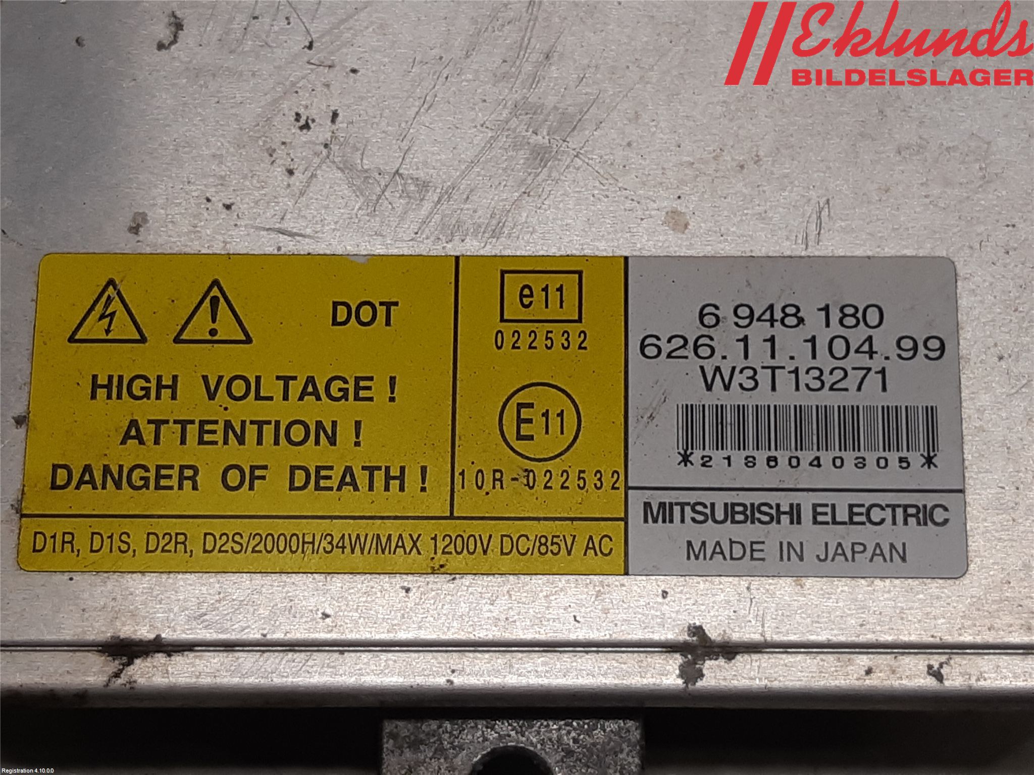 Volvo V70 08-13 Styrenhet Strålkastare
