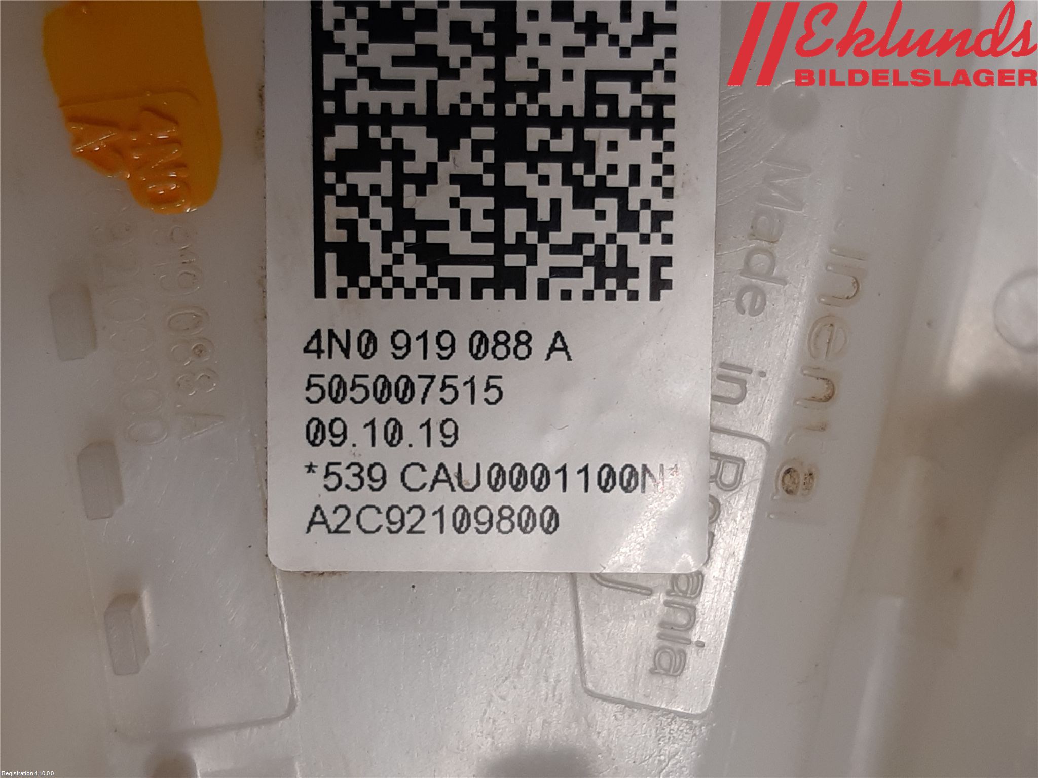 Audi A4/S4 B9 20- Bränslepump El