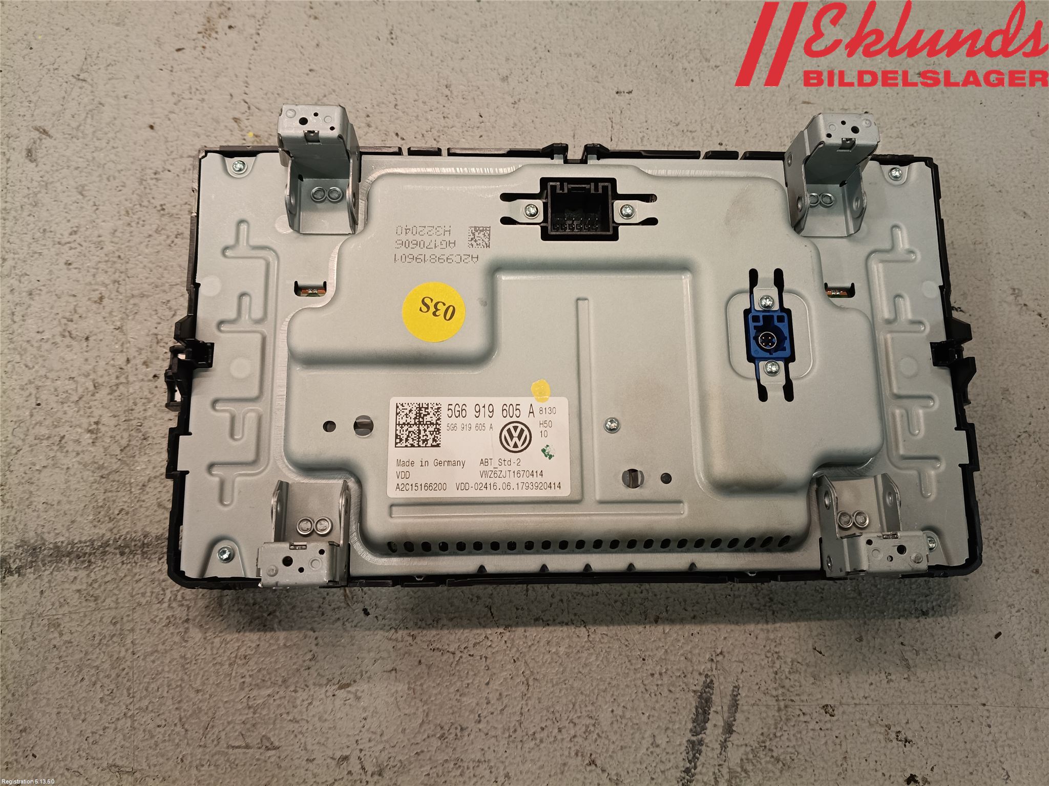 Volkswagen VW PASSAT 15-19 Multifunktionsdisplay