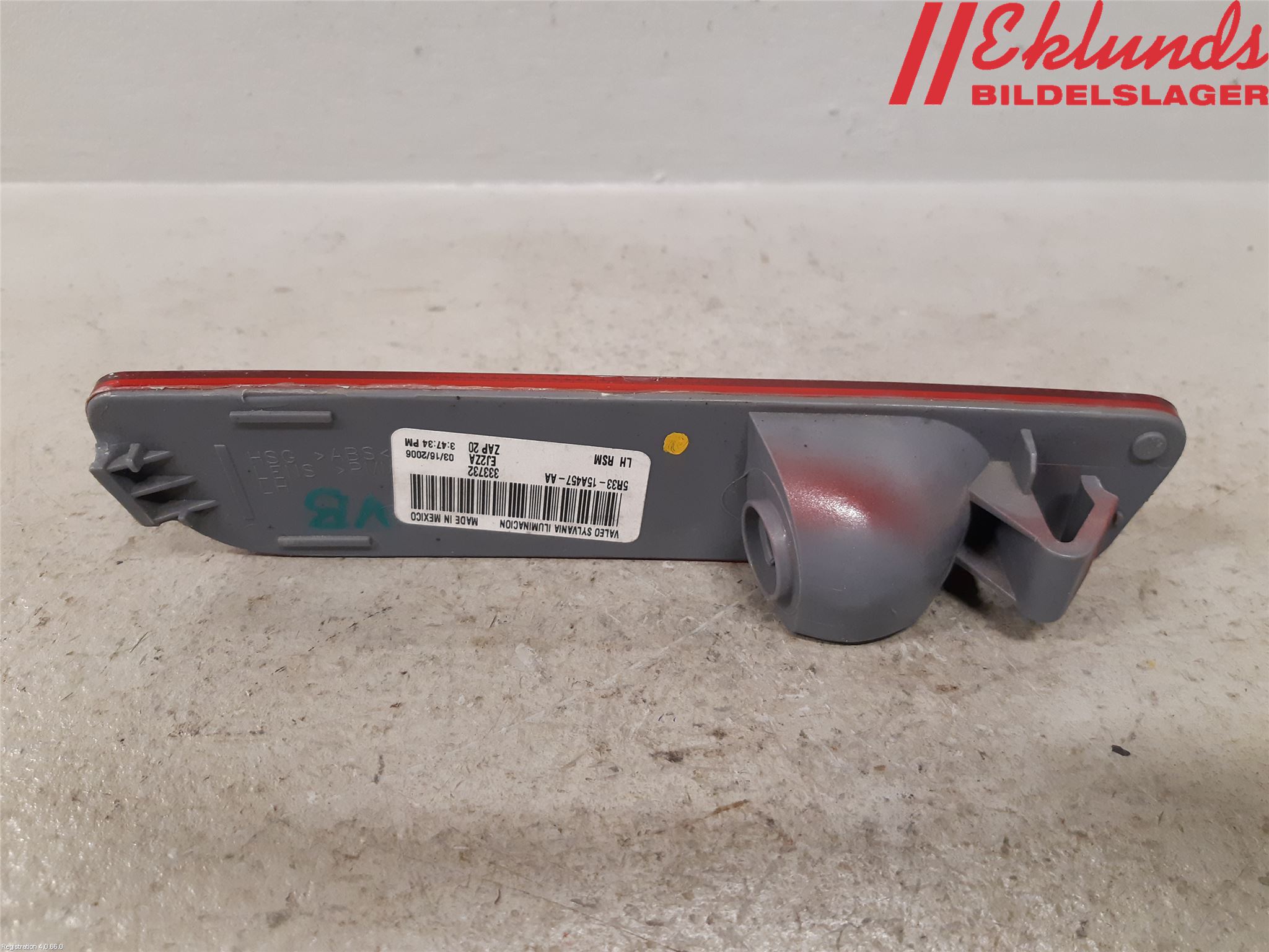 Ford MUSTANG V 05-14 Positionsljus Bak Vä