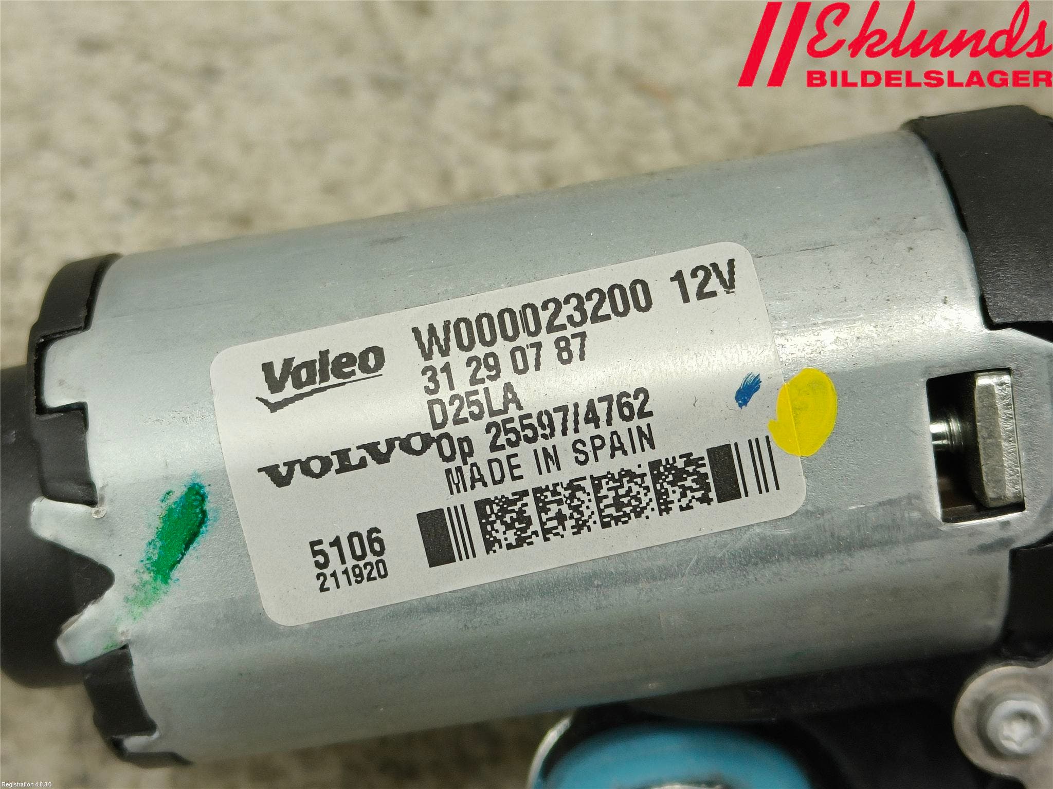 Volvo XC60 09-13 Torkarmotor Baklucka