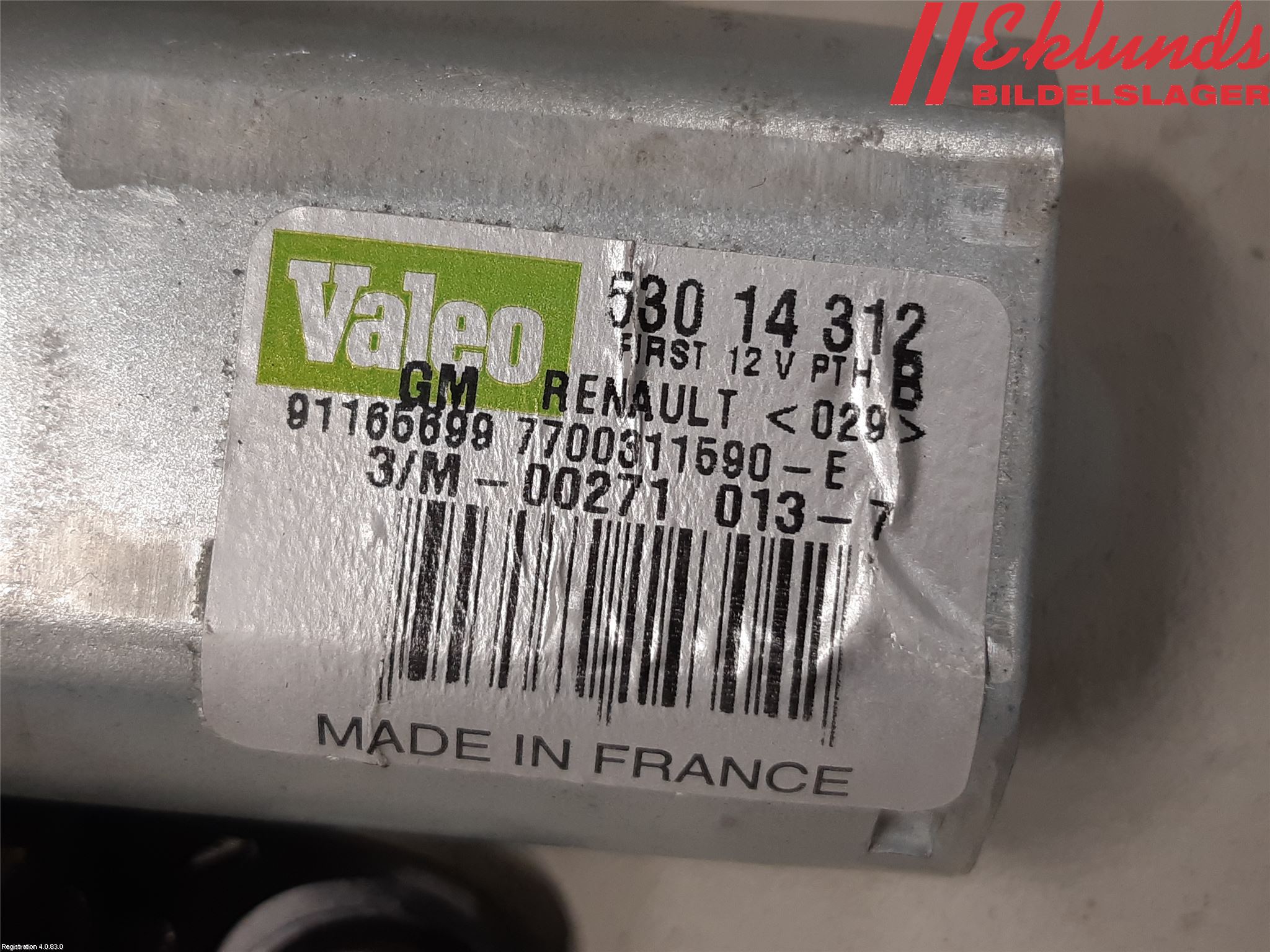 Fiat TALENTO 16- Torkarmotor Baklucka