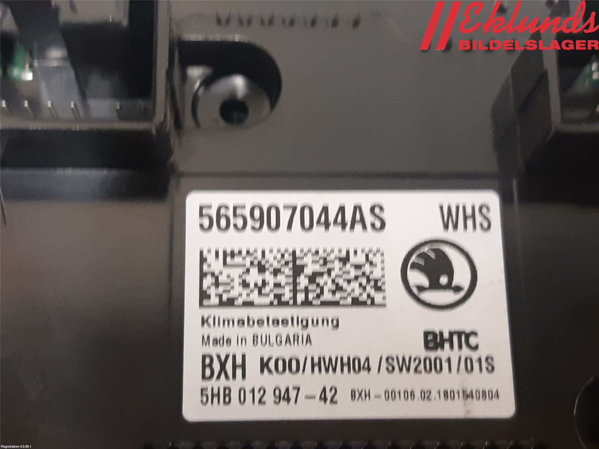Skoda KODIAQ 17-24 Strömställare Ac