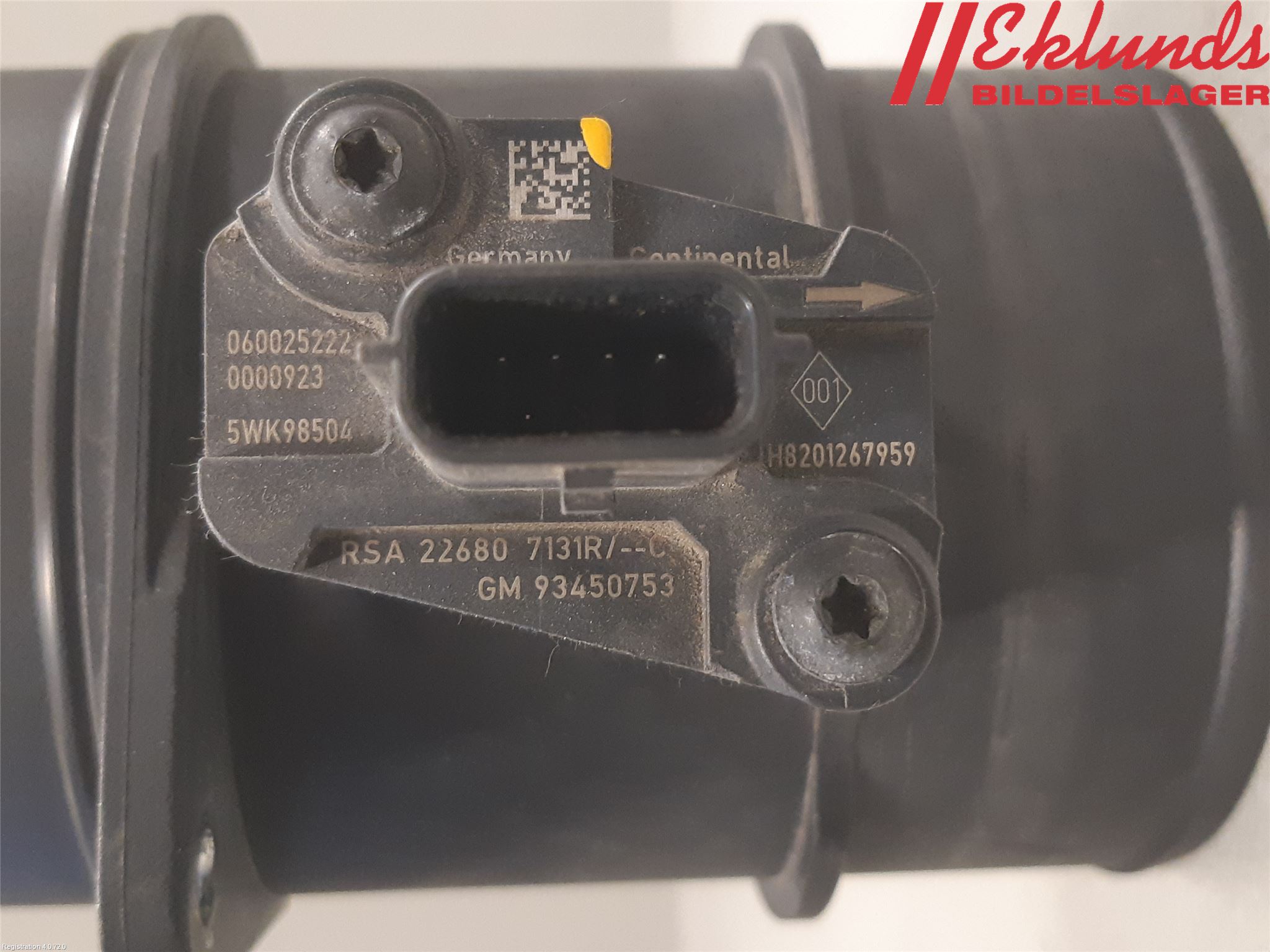 Nissan NV400 12-24 Injluftmassamätare