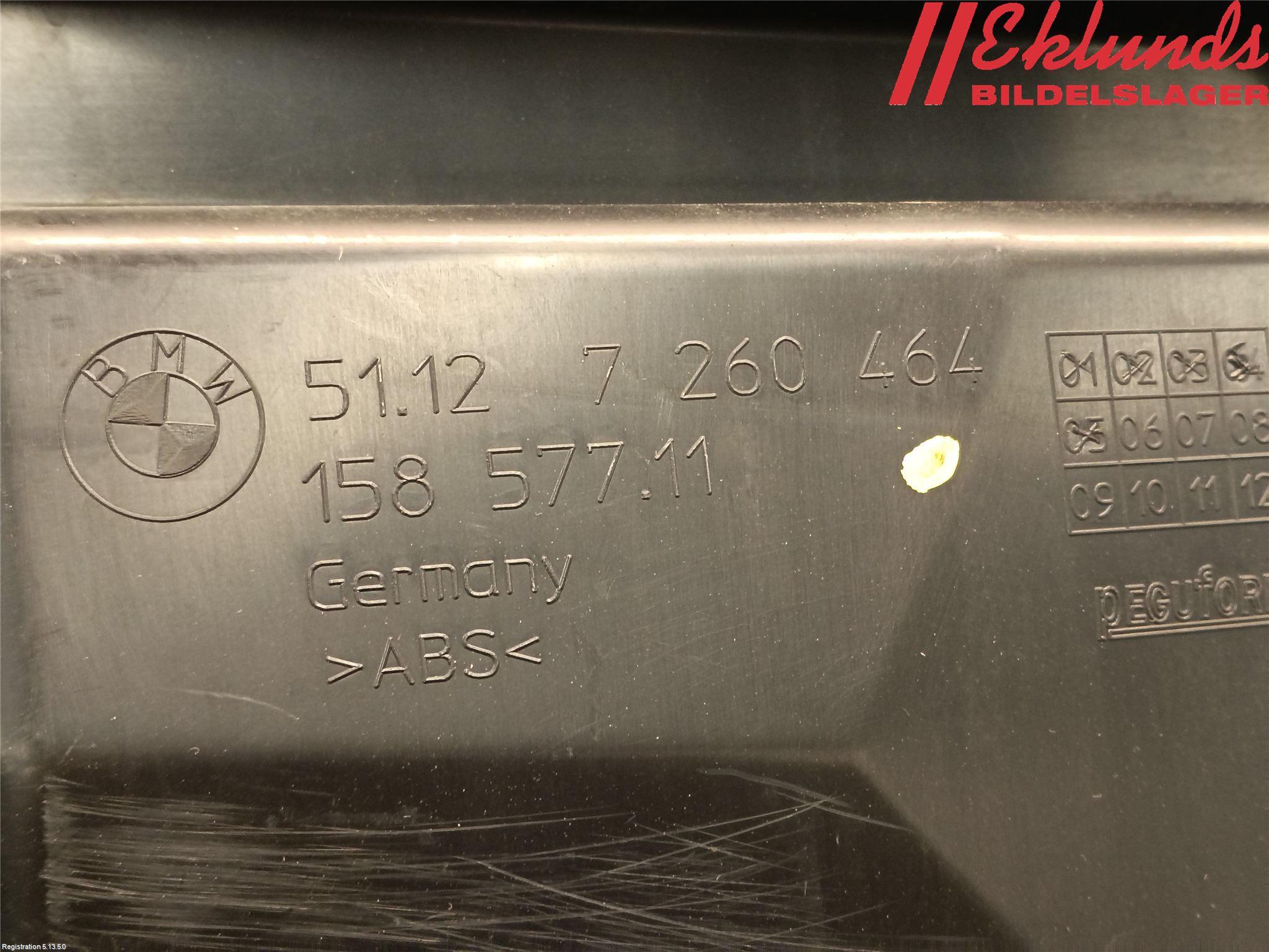 BMW 3 F30/F31/F80 12-19 Stötfångarfäste Bak Hö