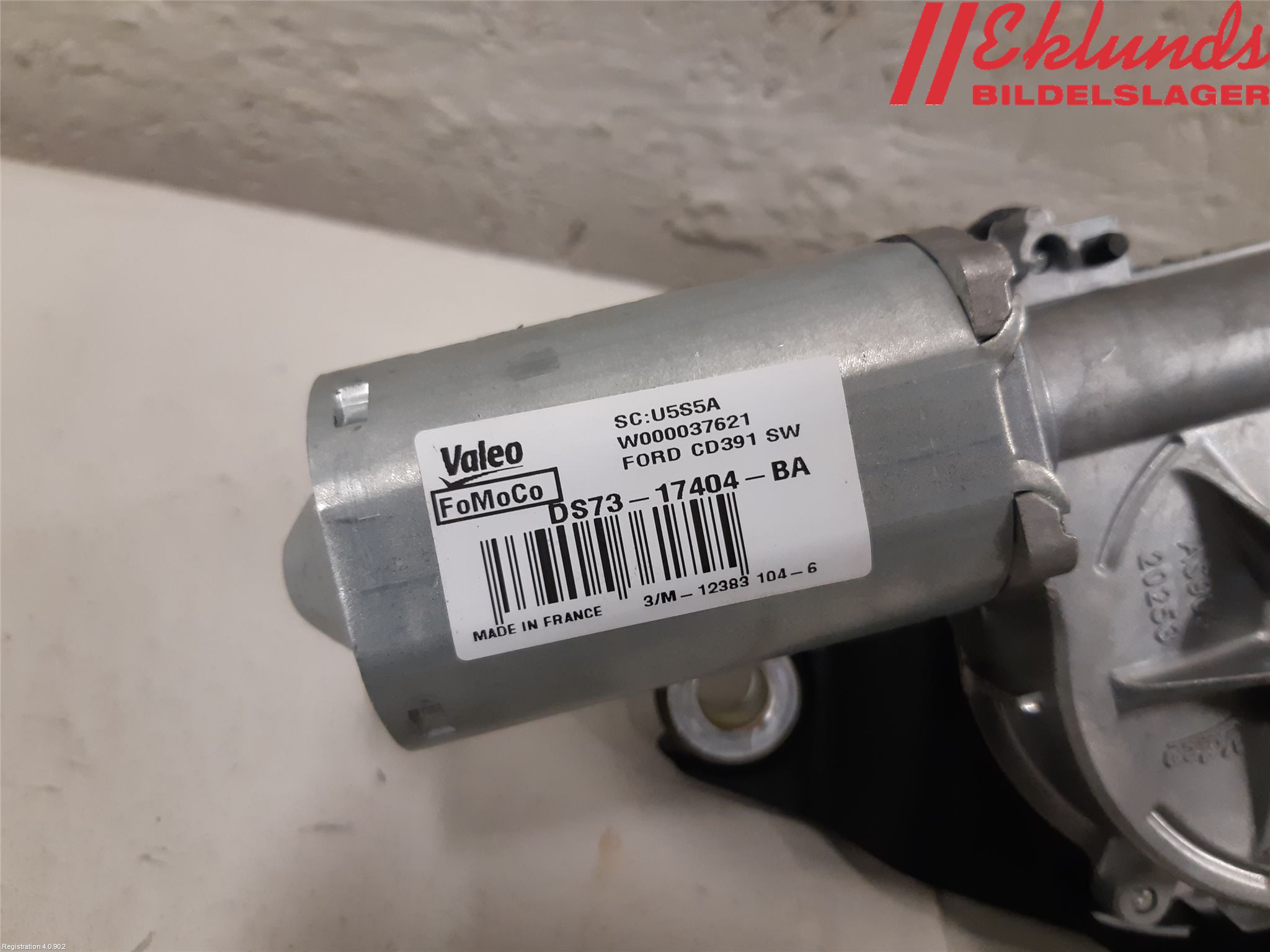 Ford MONDEO 15-22 Torkarmotor Baklucka