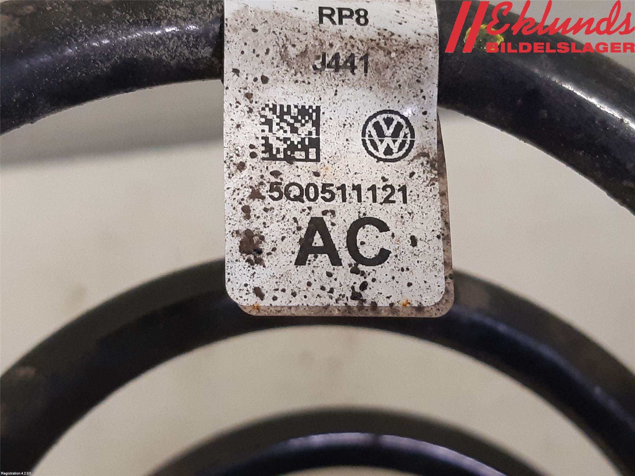 Volkswagen VW GOLF / E-GOLF VII 13-20 Fjäder Bak